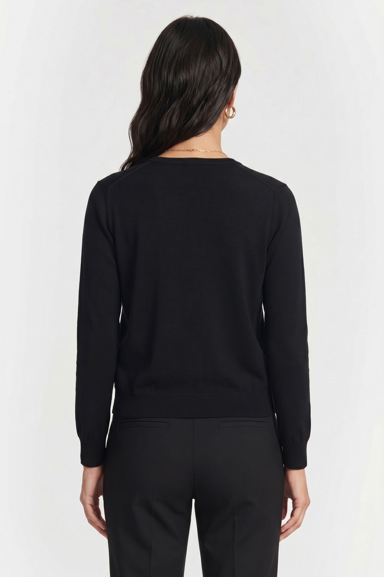 CARDIGAN COTTON BLACK 2
