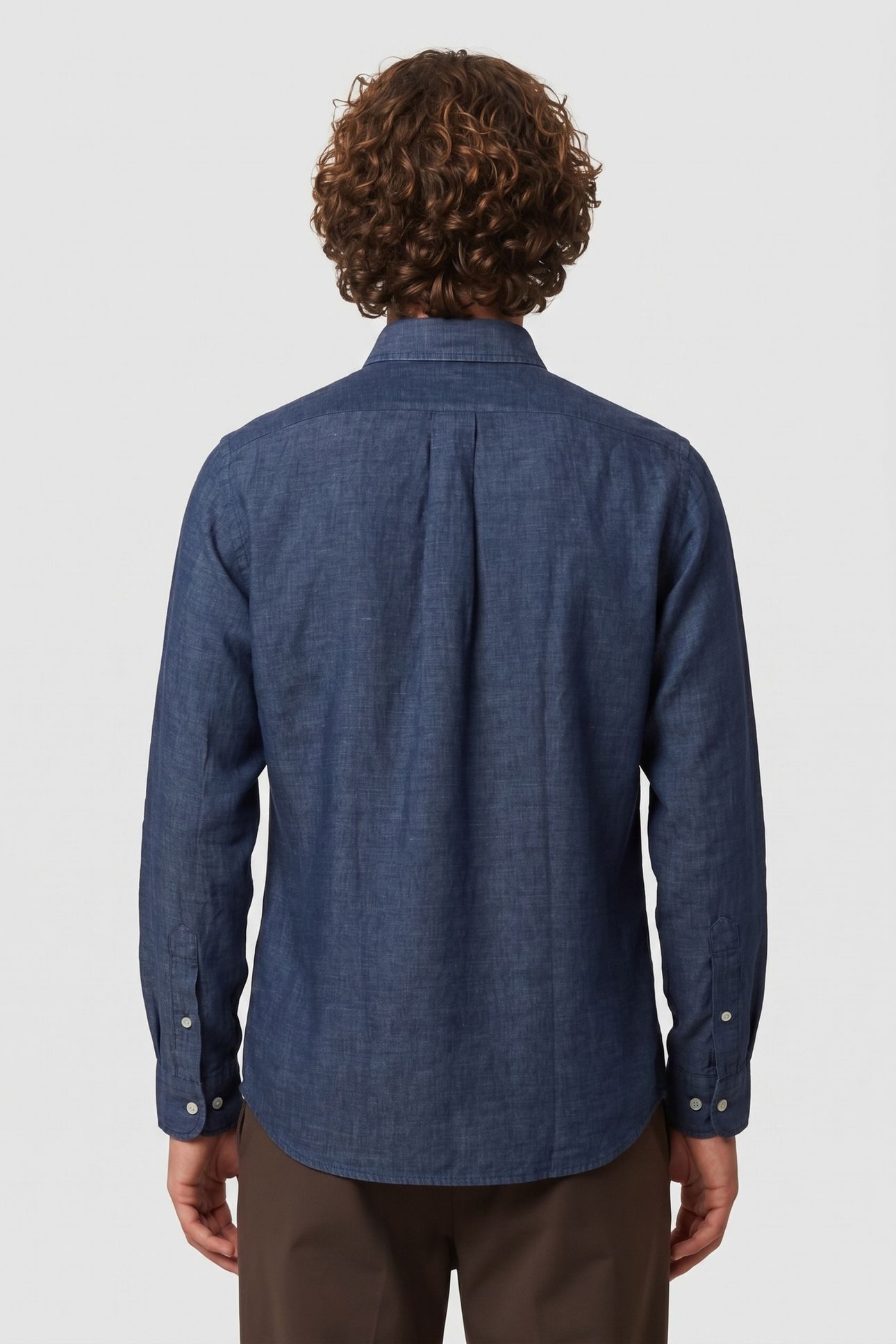 BUTTON-DOWN SHIRT LINEN DENIM 2