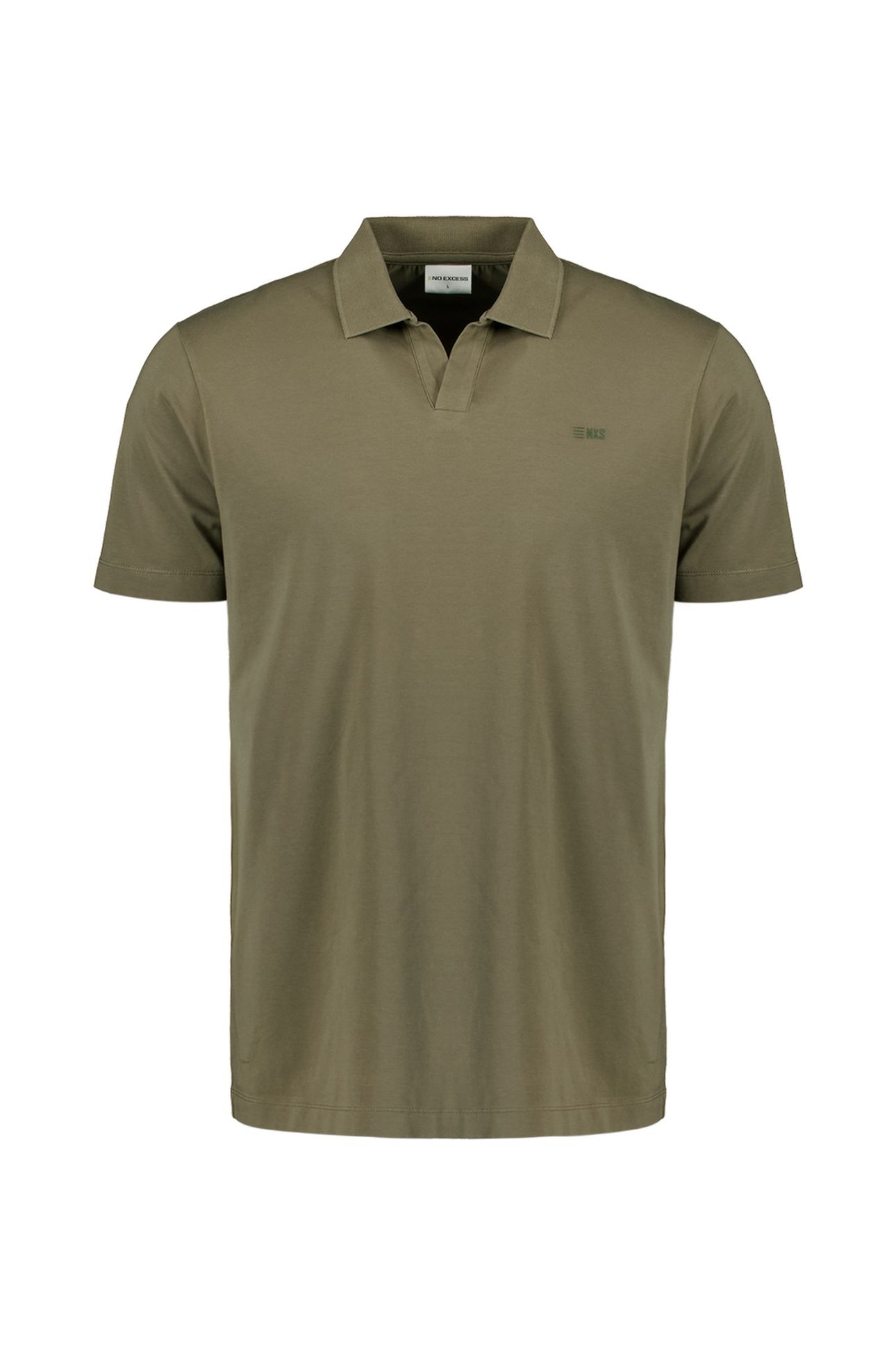 POLO V SOLID STRETCH DARK MOSS 5