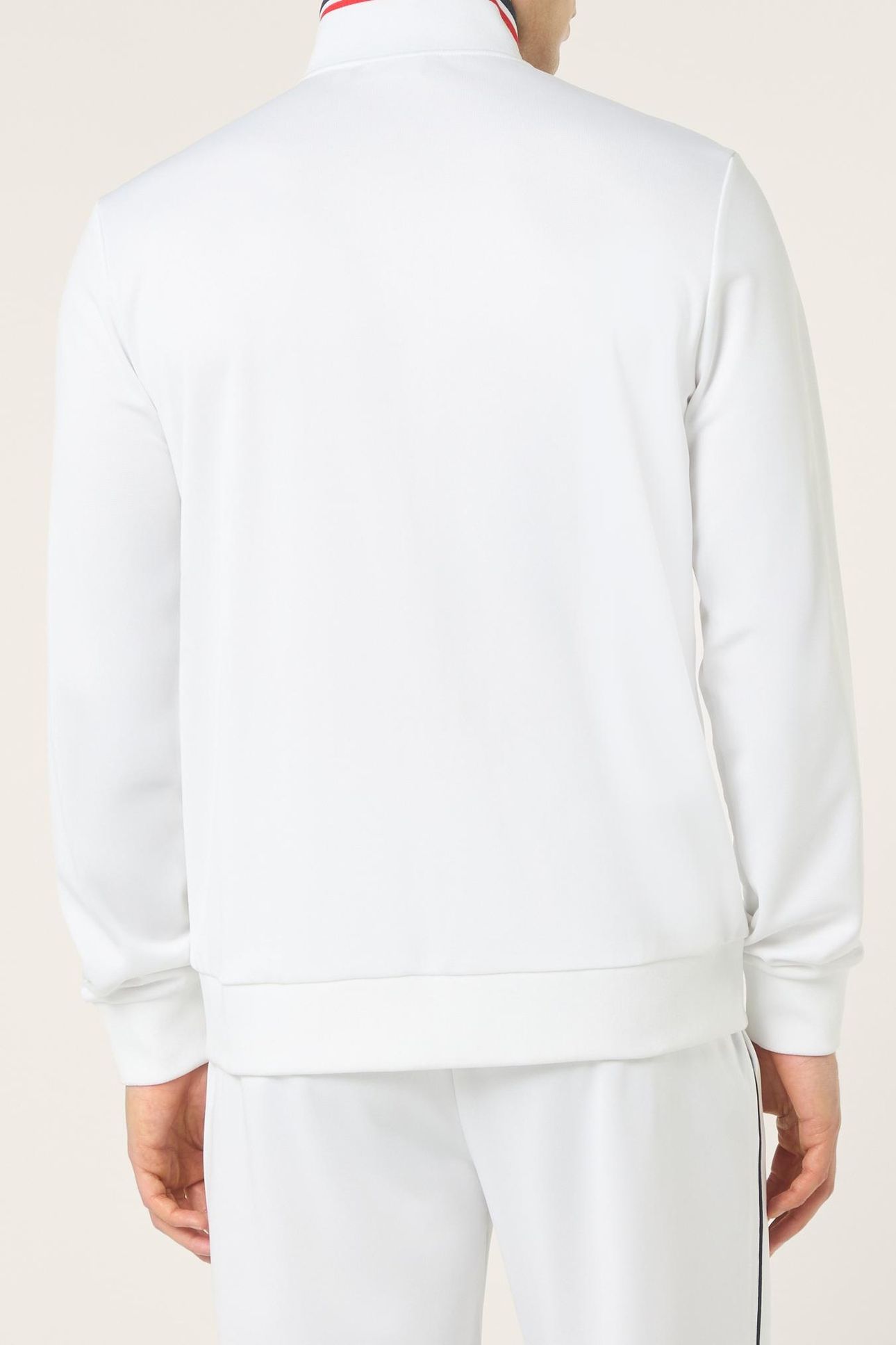 SAGANO REGULAR TAPED TRACK JACKET BRIGHT WHITE-BLACK IRIS 3
