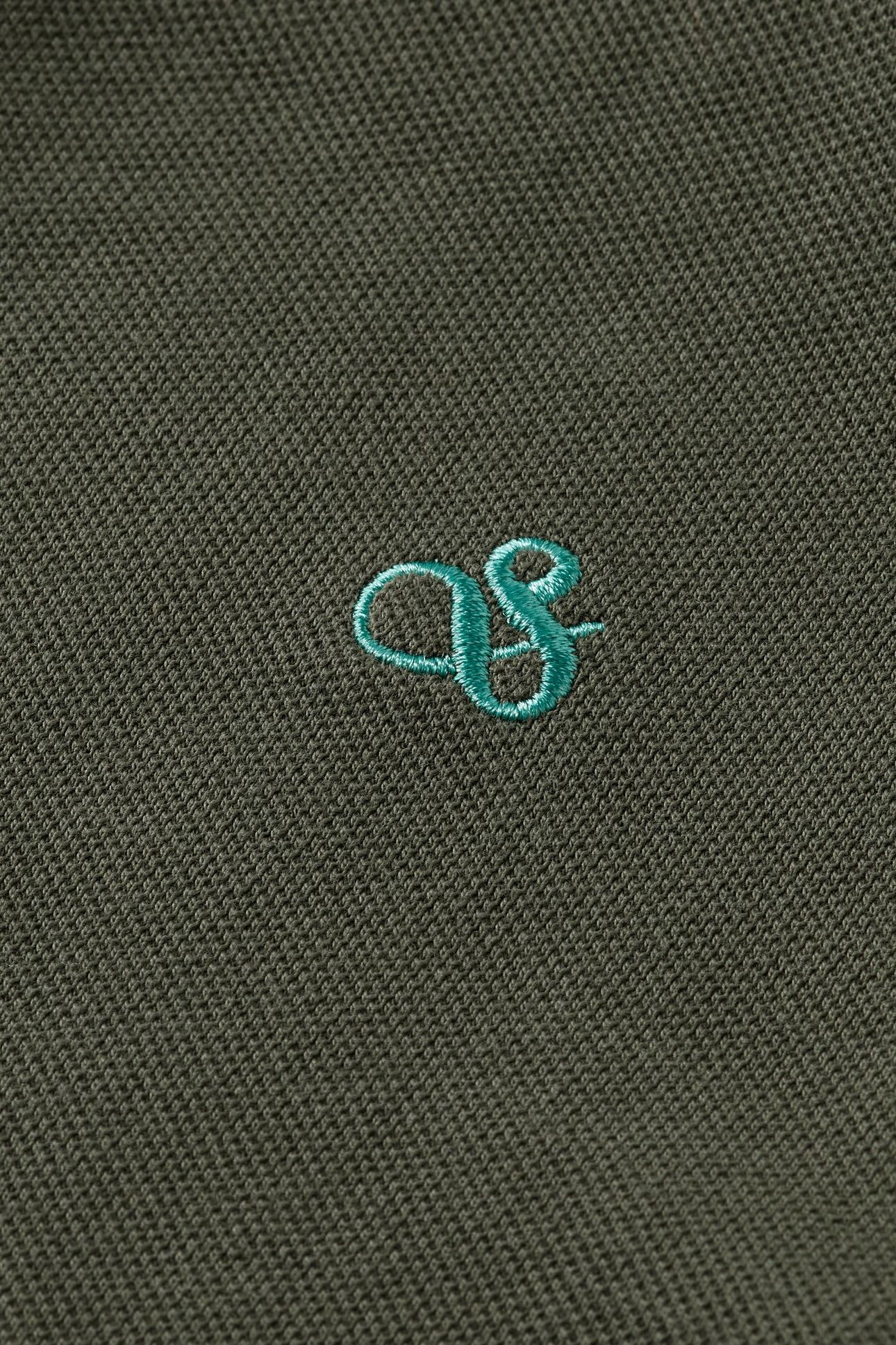 BOY LONG-SLEEVED PIQUE POLO THYME 3