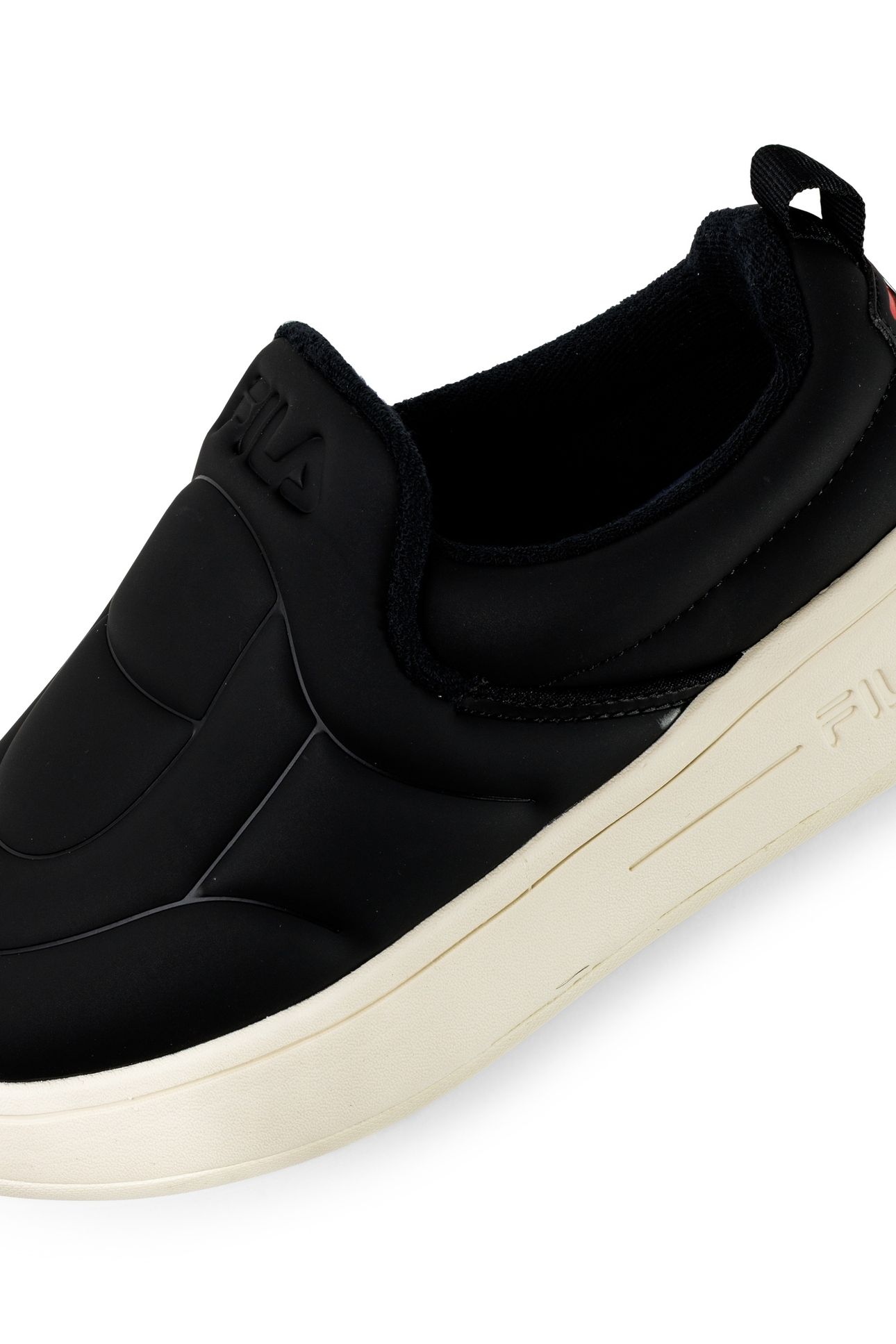 SUPERBUBBLE SLIPON WMN BLACK-ANTIQUE WHITE 3