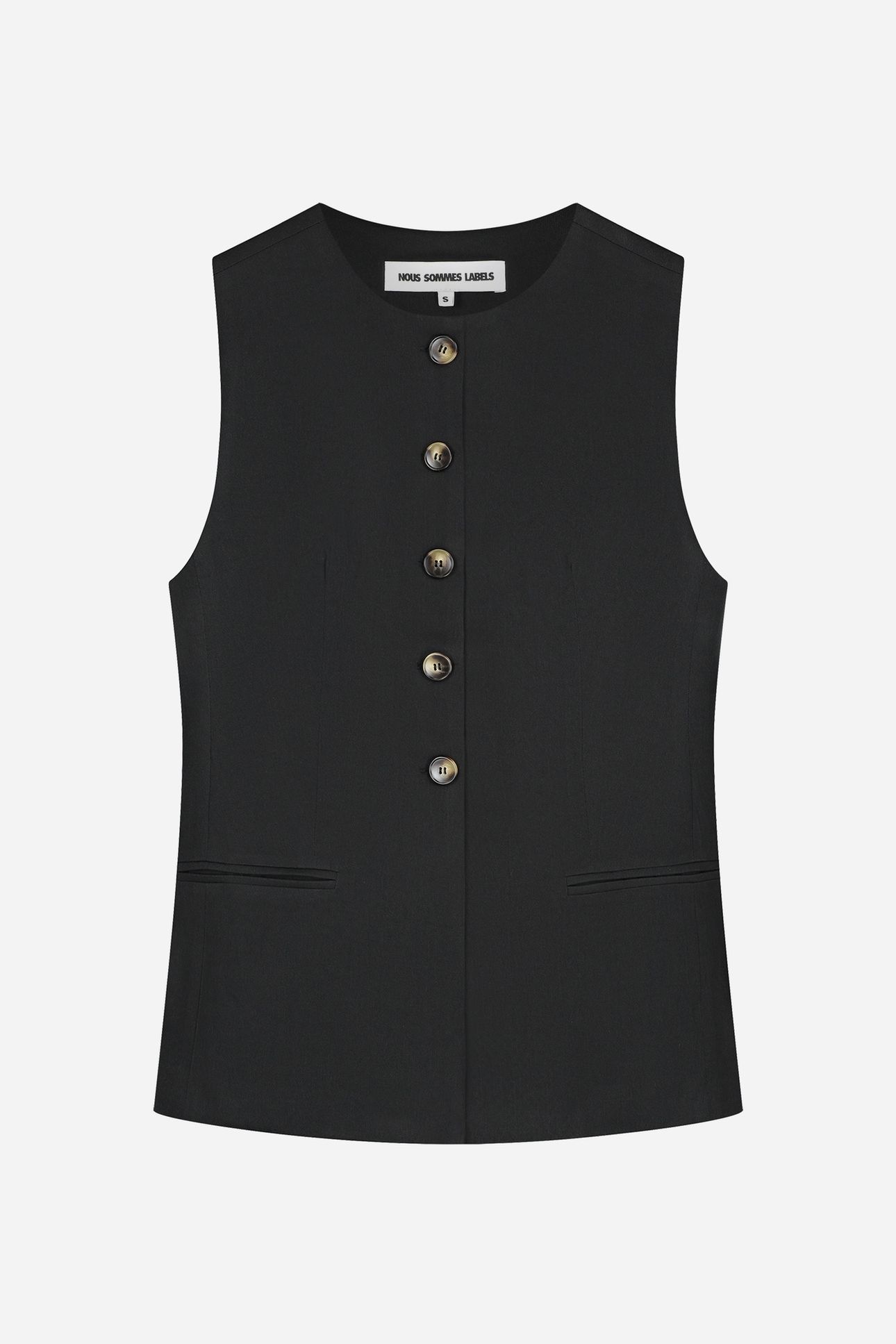 NOUS SOMMES LABELS – TEDDIE GILET BLACK 3