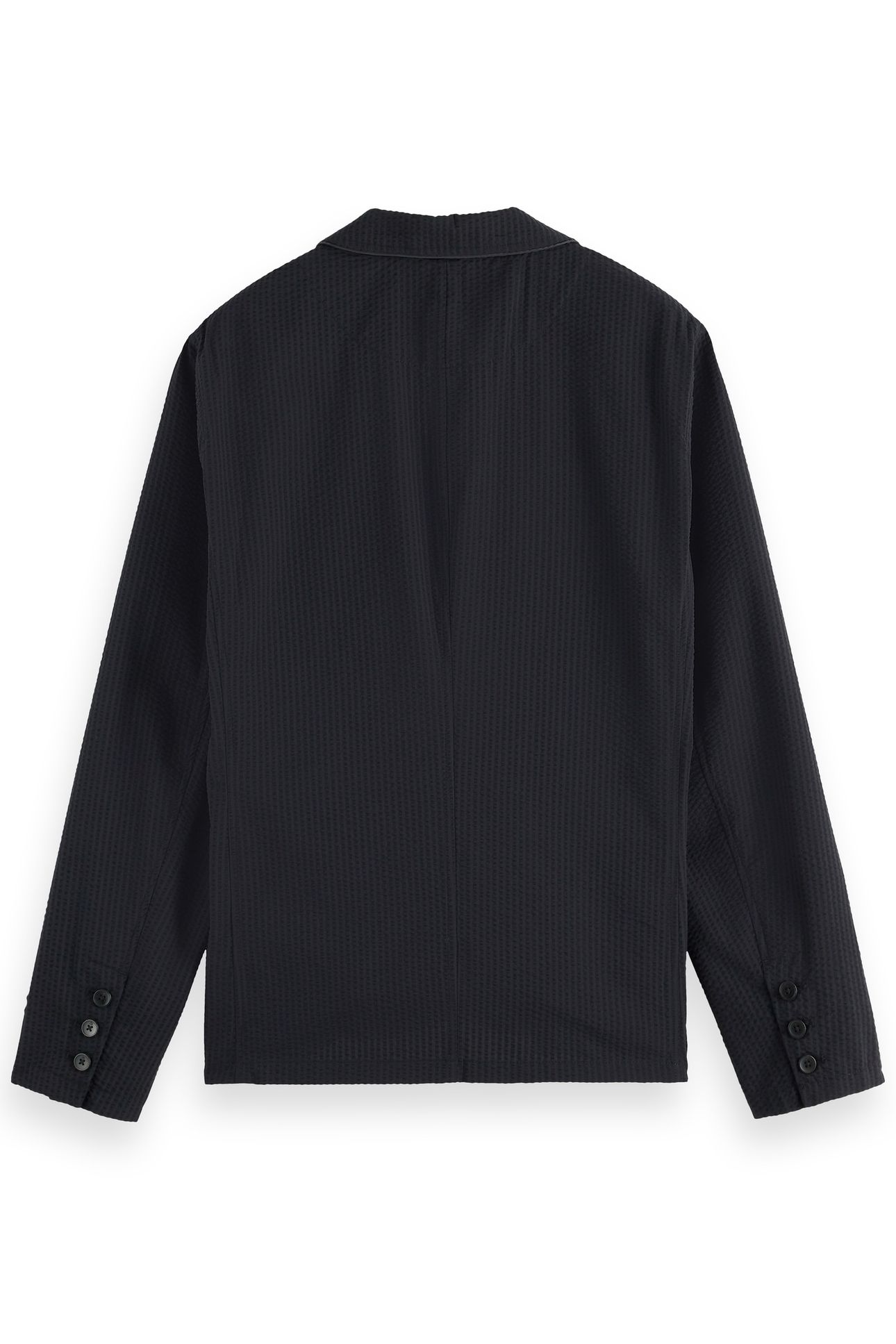UNCONSTRUCTED 3-BUTTON COTTON-BLEND SEERSUCKER BLAZER WASHED 5
