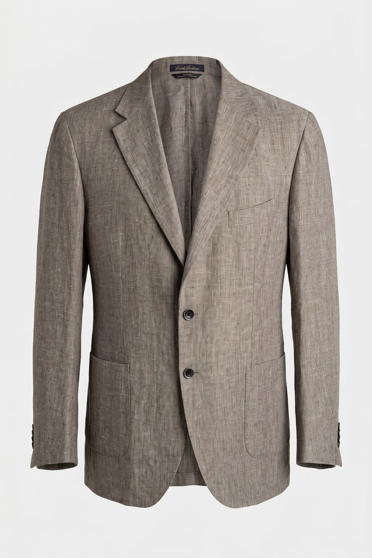 JACKET REGULAR LINING LINEN LIGHT BROWN 6