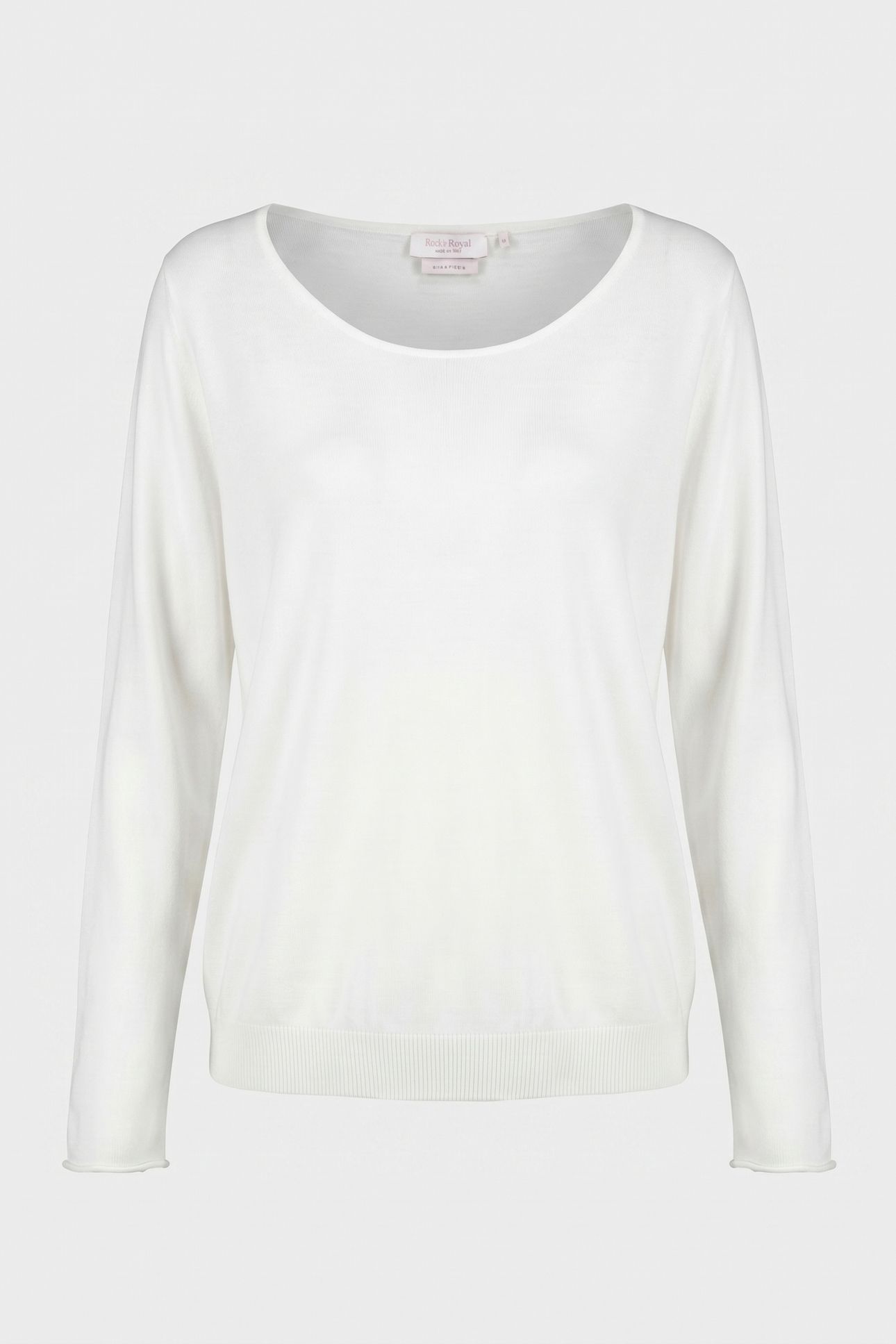 BOAT NECK SEAMLESS PEARL WHITE 4