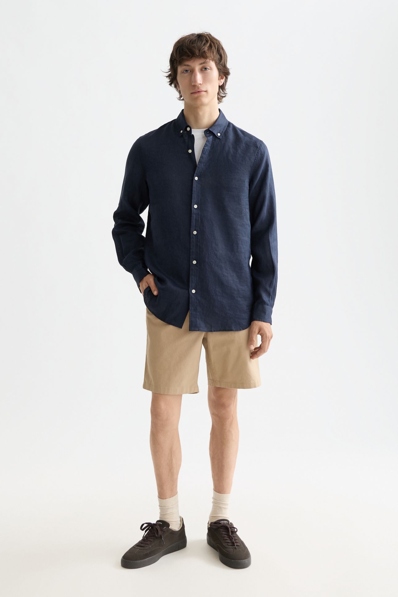 NOS LINEN REGULAR-FIT SHIRT NIGHT 3