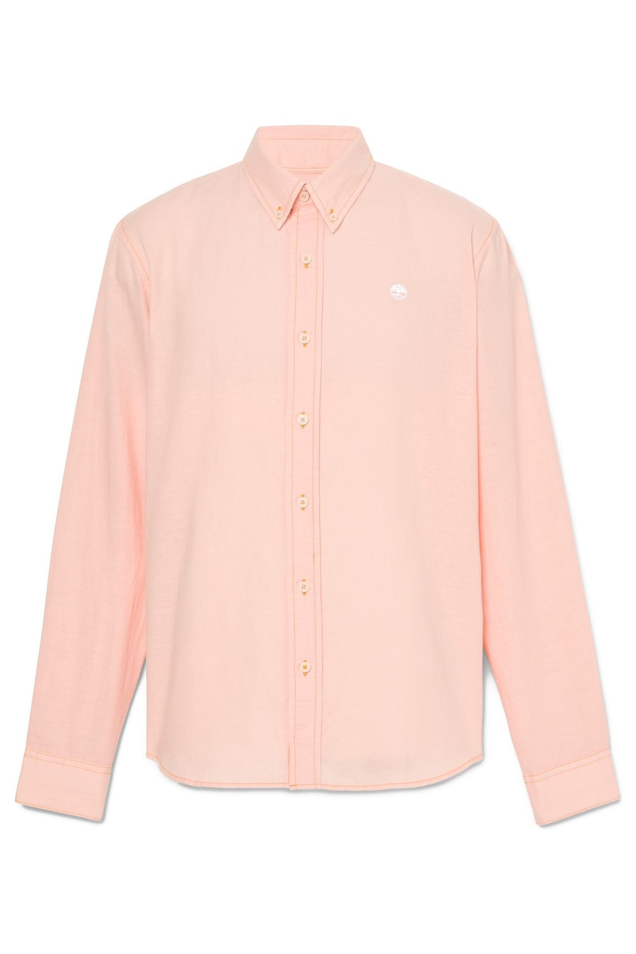 COTTON/LINEN LONG SLEEVE SHIRT TROPIC PEACH 3