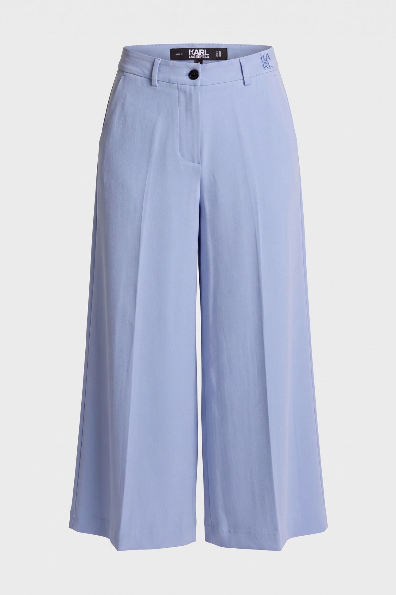 SATIN CREPE CULOTTE PANTS HYDRANGEA 3