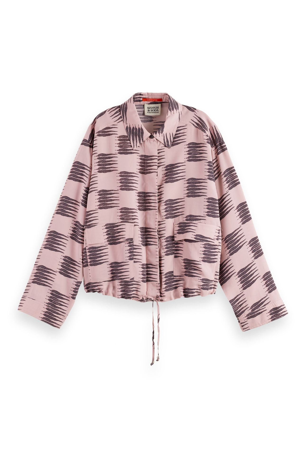 PRINTED UTILITY SHIRT FEATHER BLOCK 4