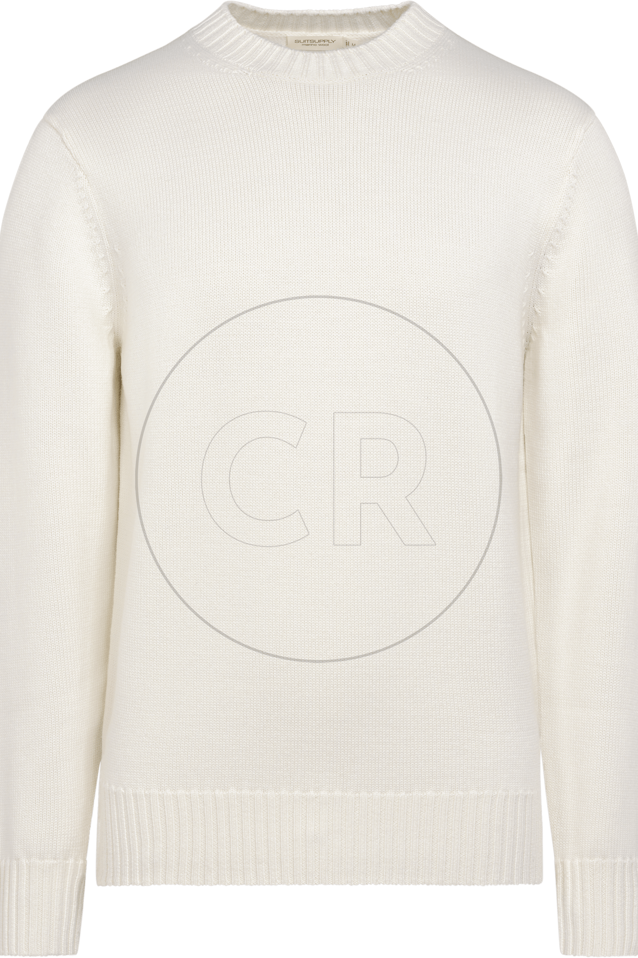 LS HEAVY CREW OFF WHITE (OO) CREW AND V NECK 9