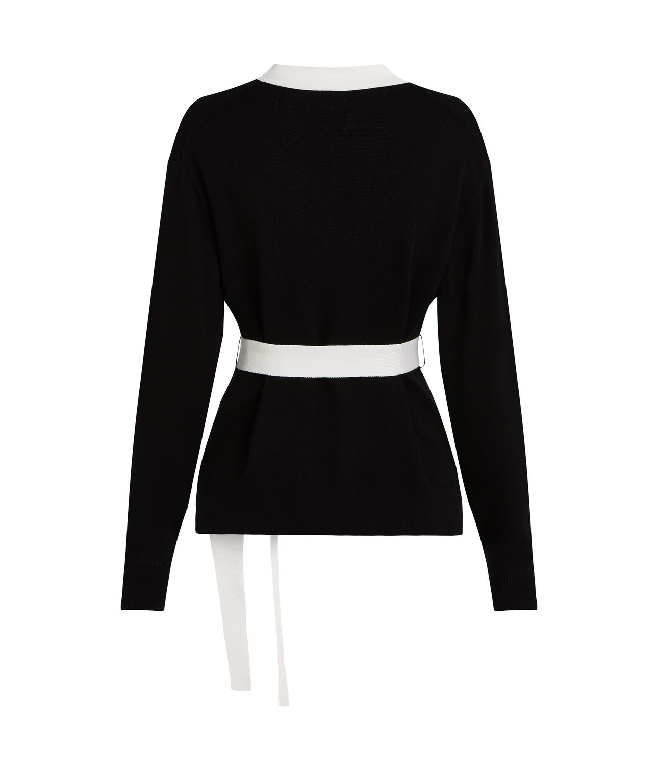 AUTOGRAPH CONTRAST CARDIGAN BLACK/WHITE 4