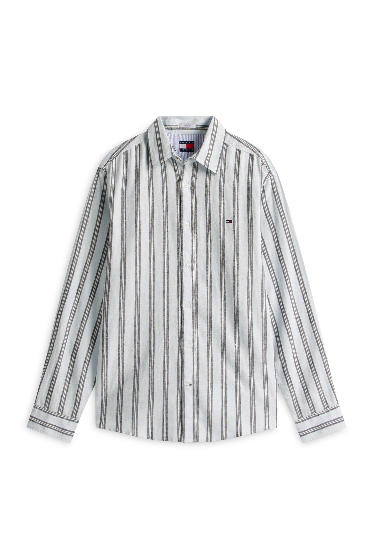 TJM REGULAR LINEN SHIRT SWEET BLUE STRIPES 4