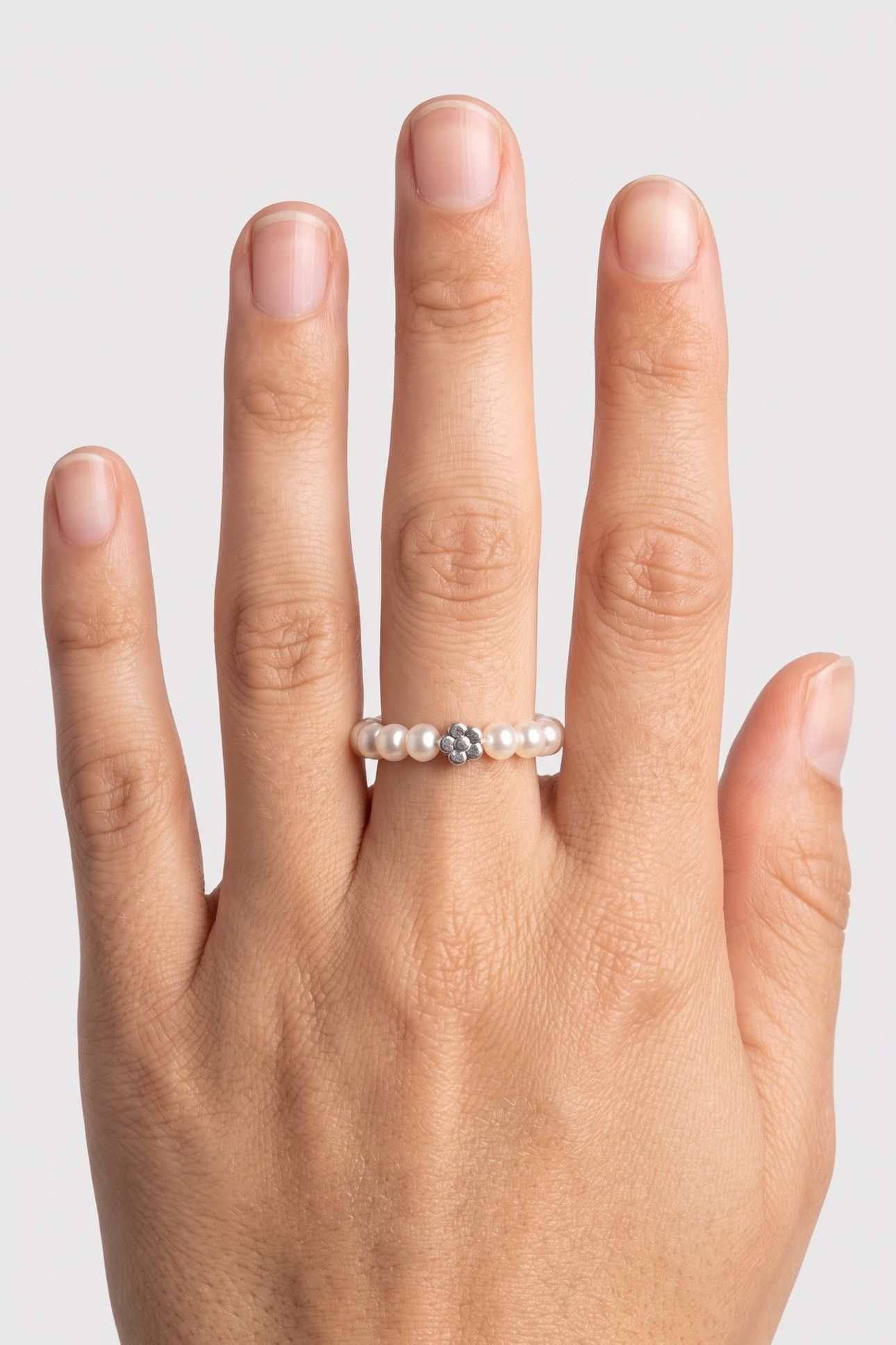 ANXIETY SHINY BLOOM RING SILVER / 56-60 1