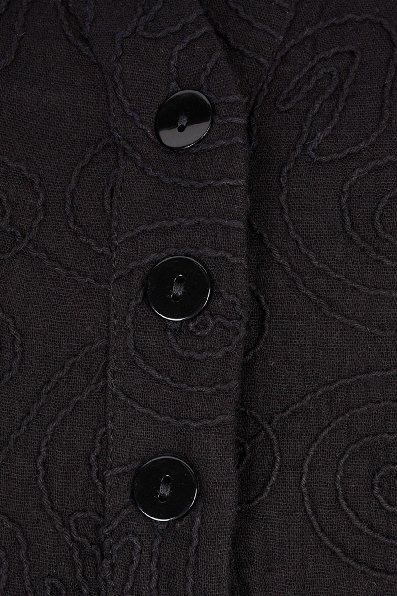 DRESS 3D EMBROIDERY BLACK 7