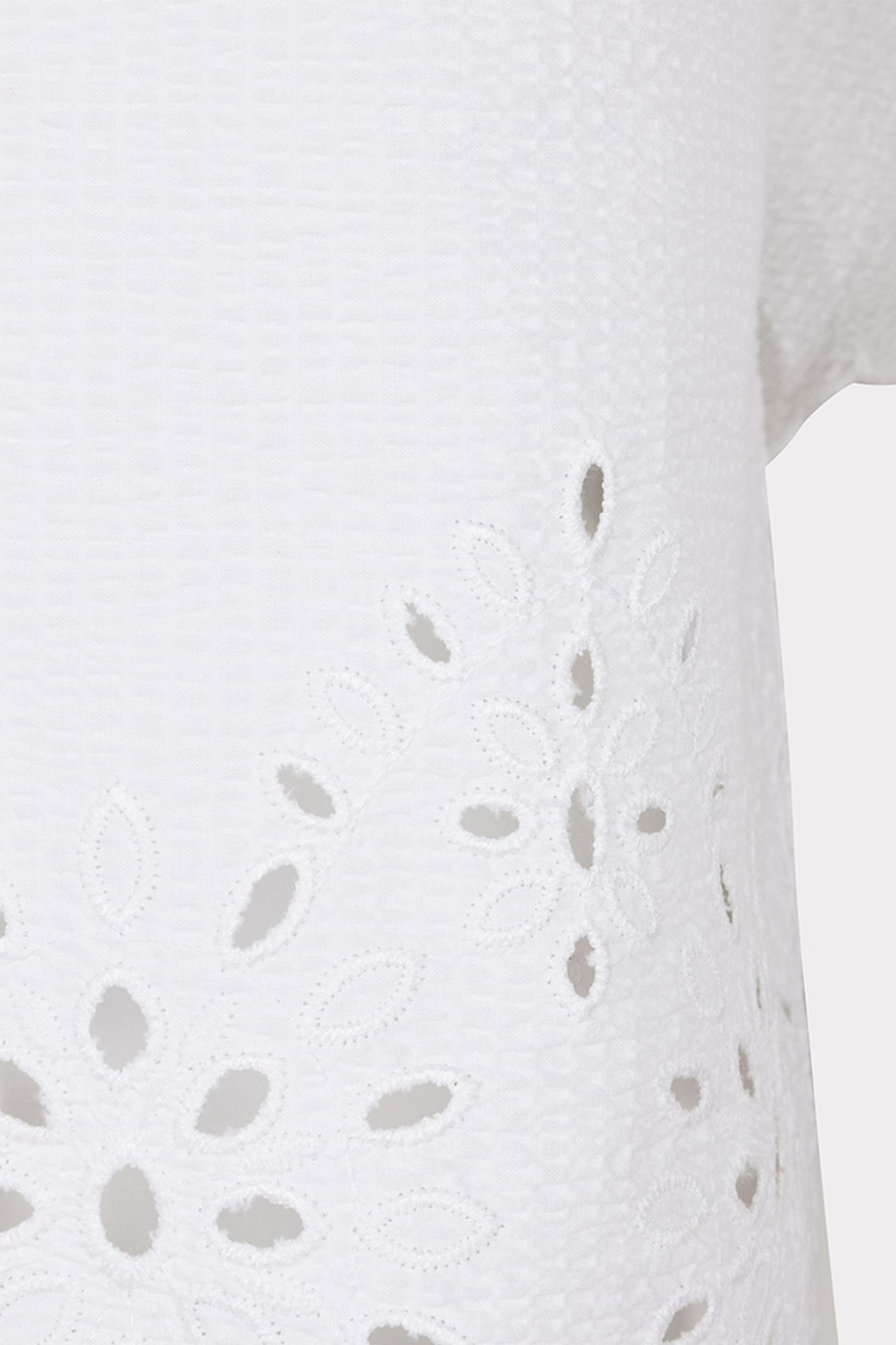 BLOUSE CROPPED CRINKLE EMBROIDERY OFF WHITE 7