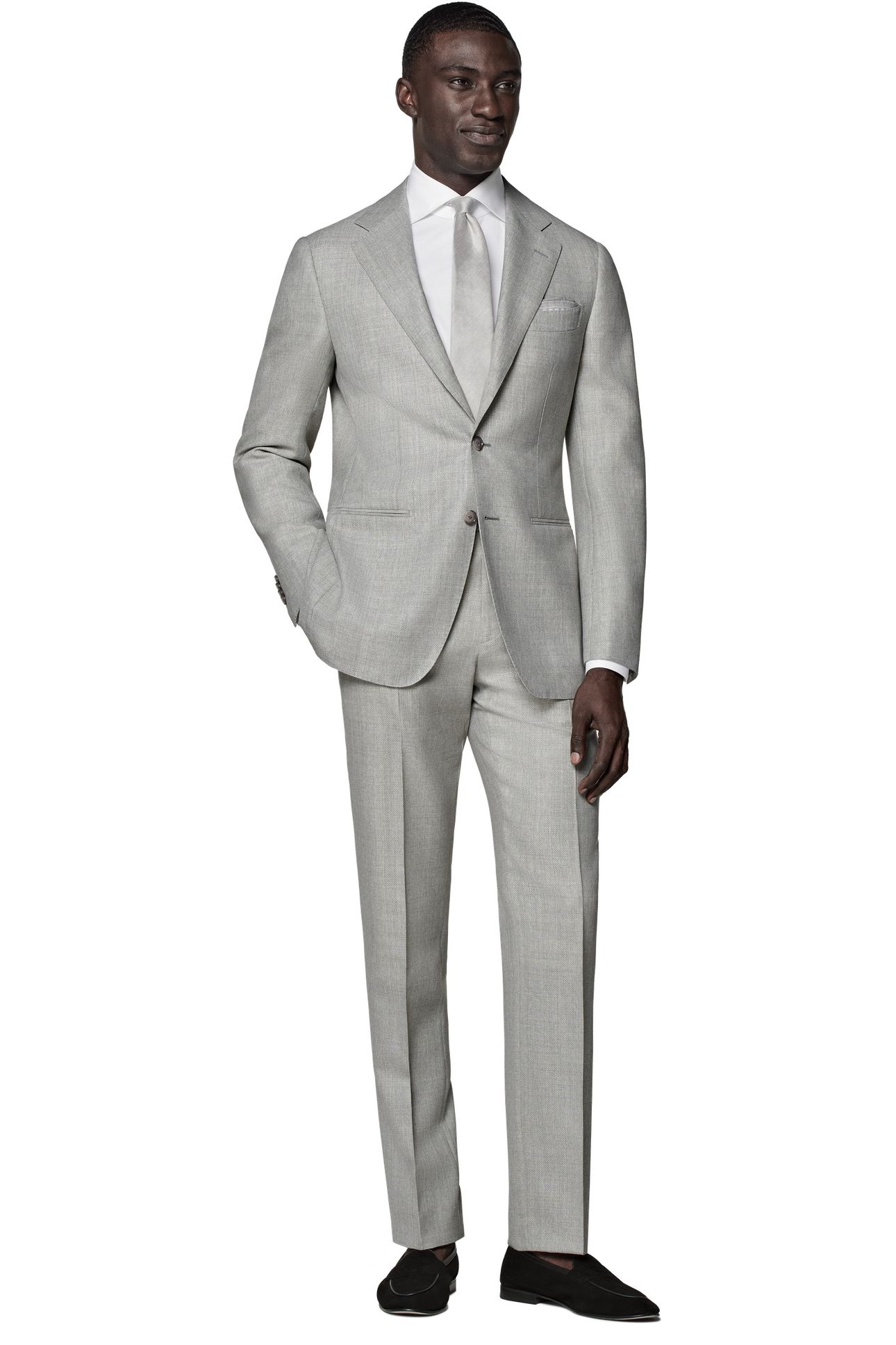 SUIT HAVANA L. GREY PURE WOOL NESTED SUITS 5