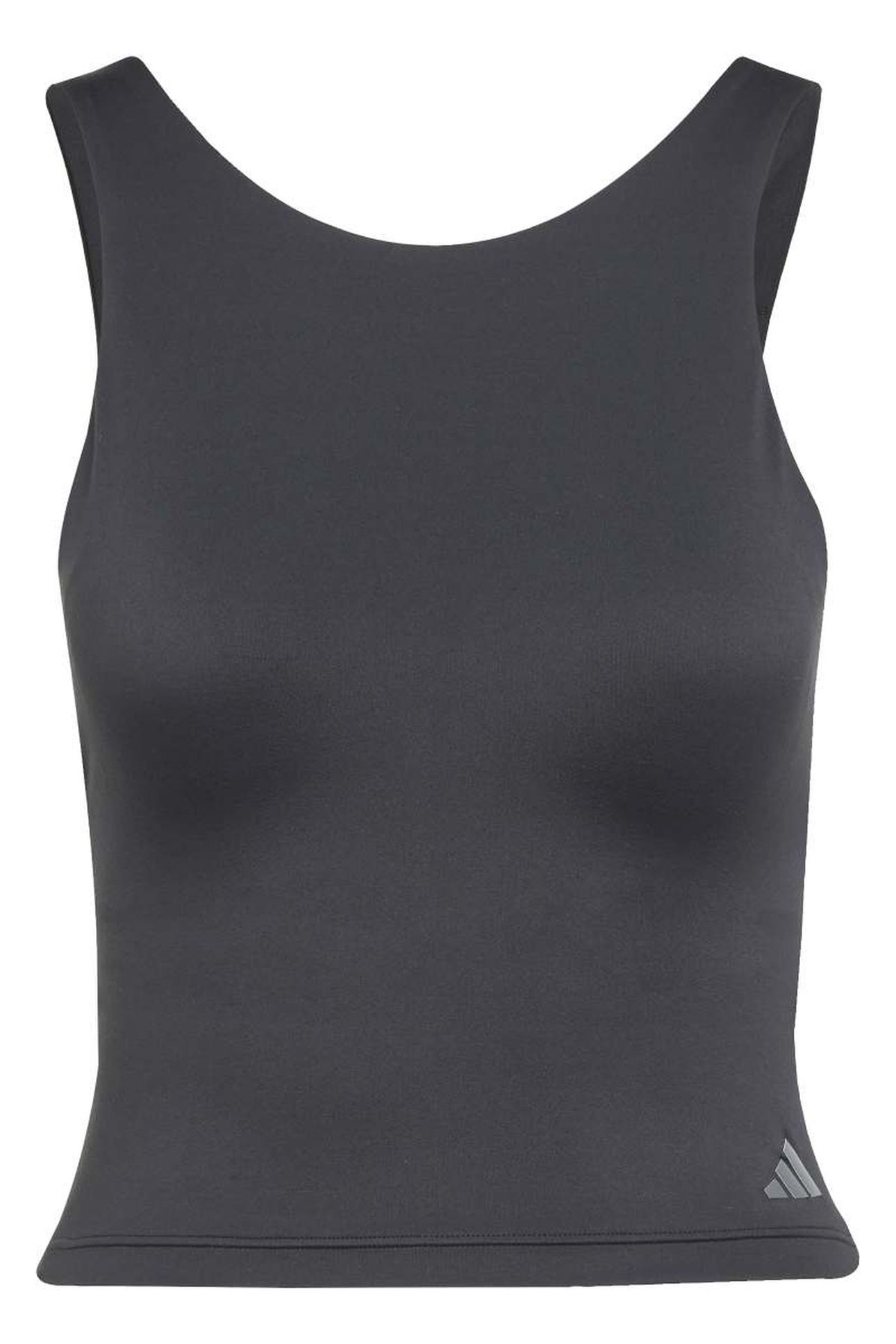 PERFORMANCE YOGA CROPPED TANK WITH INNER SHELF BLACK 3