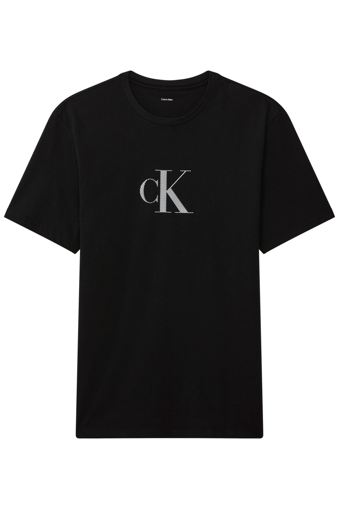 SS 30S DISTRESSED MONO TEE BLACK 5