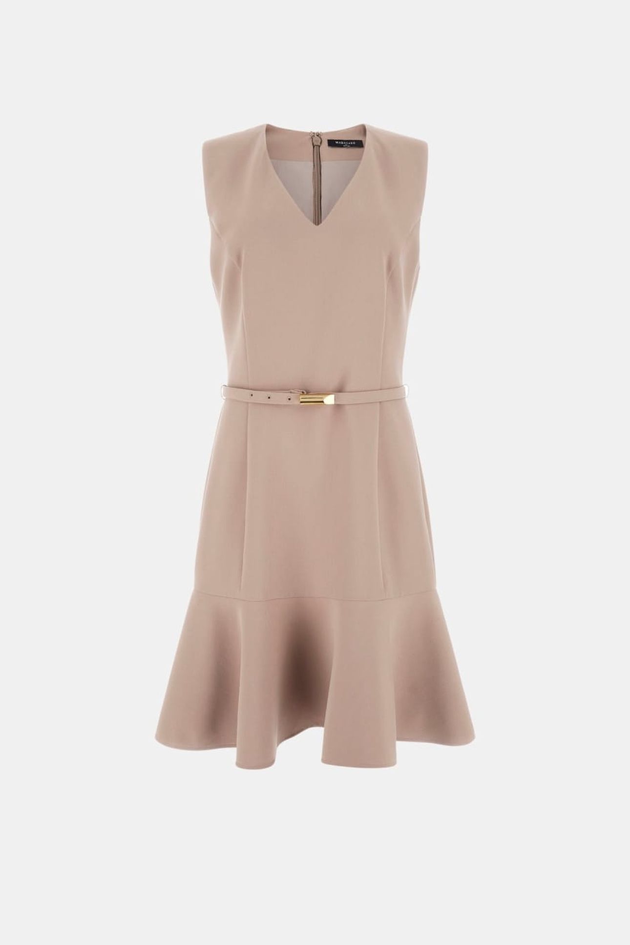 DALIA SL FLARED DRESS SILK TAUPE 8