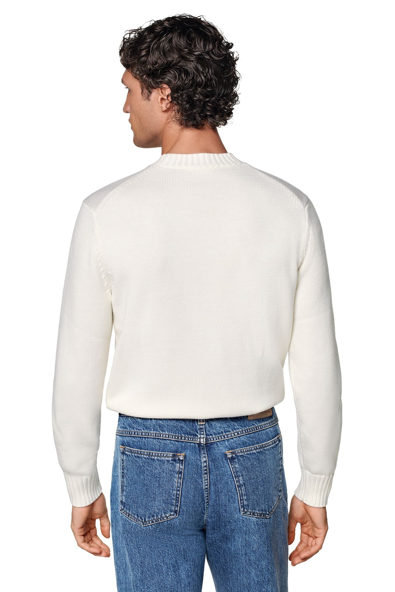 LS HEAVY CREW OFF WHITE (OO) CREW AND V NECK 6