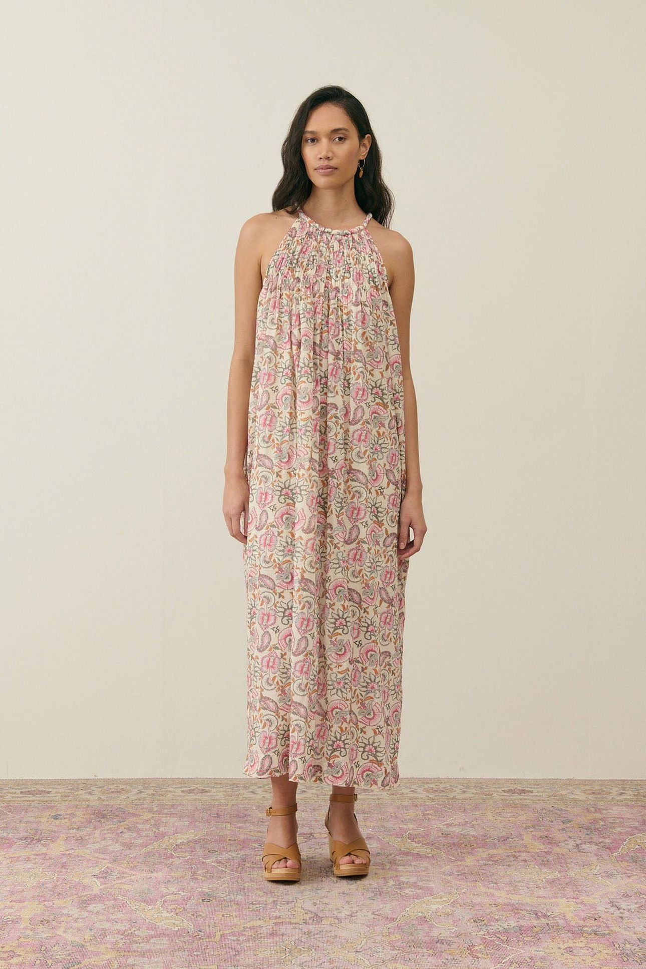 DRESS MARJORIE CREAM DOLCE FLOWERS 1