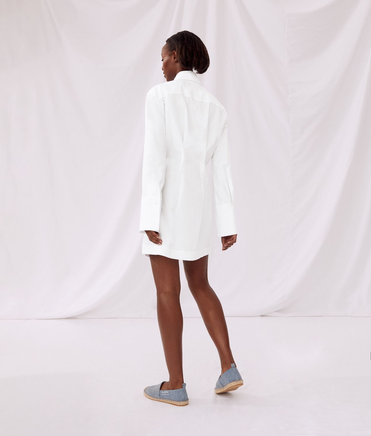 KLXAV POPLIN SHIRTDRESS WHITE 2