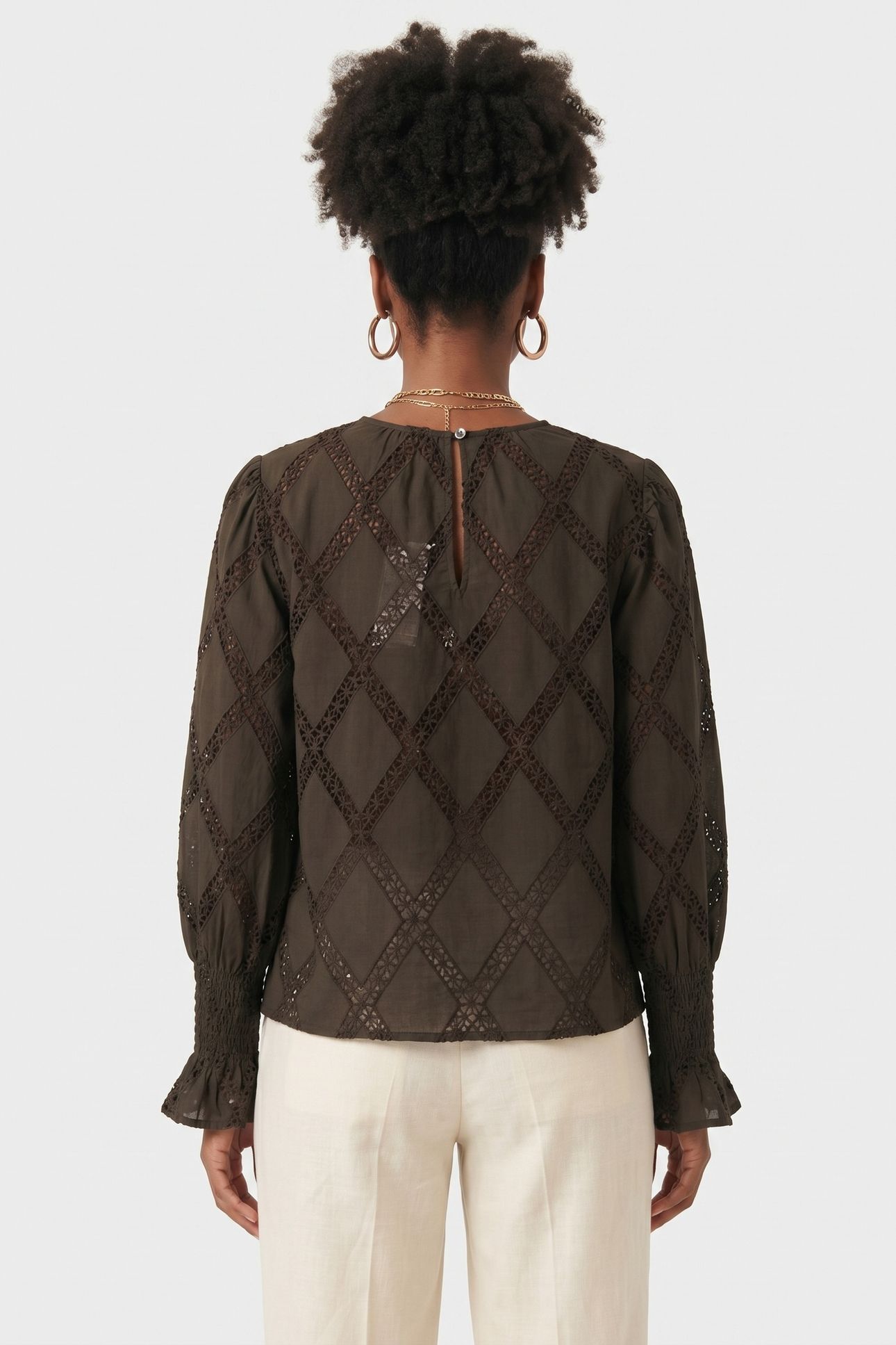PA ELEONORE BLOUSE GREY 2