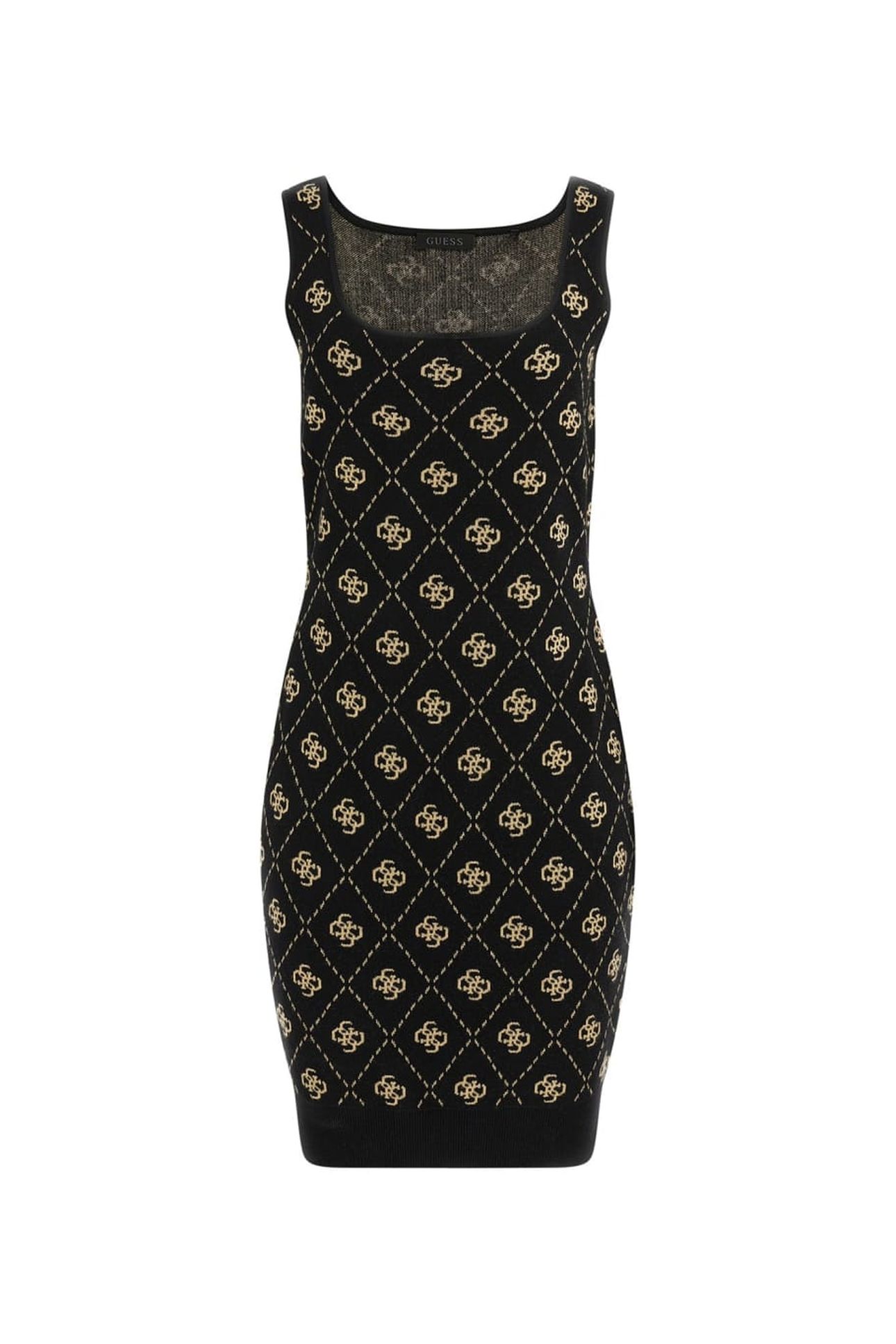 GUESS ECO SARAH 4G SL DRESS SW BLACK TRAVERTINE SAN 5