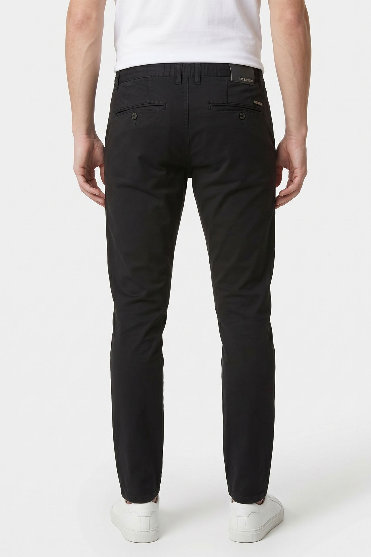 PANTS STRETCH GARMENT DYED BLACK 2