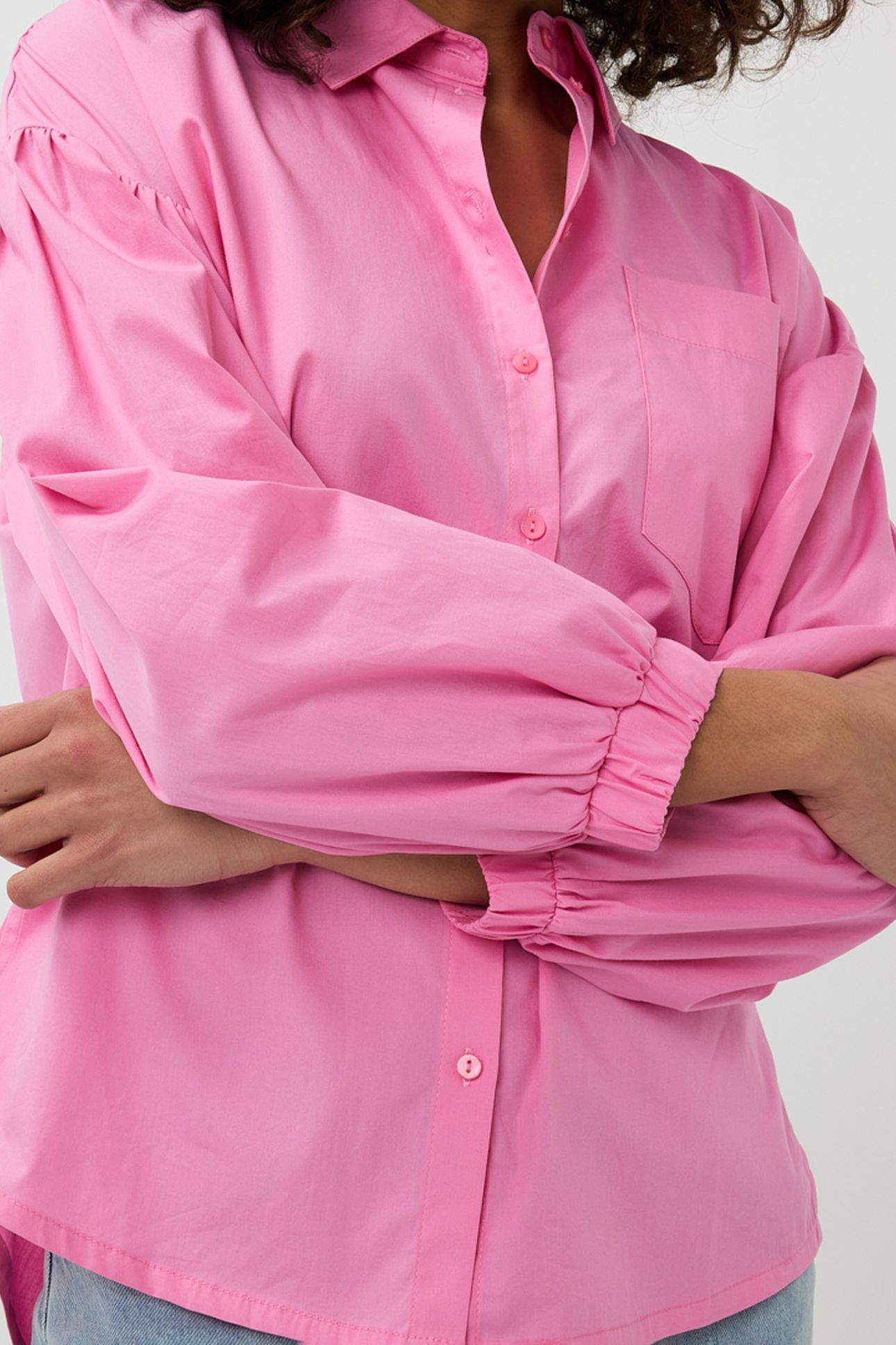 BLOUSE OVERSIZED POPLIN ROSE 7