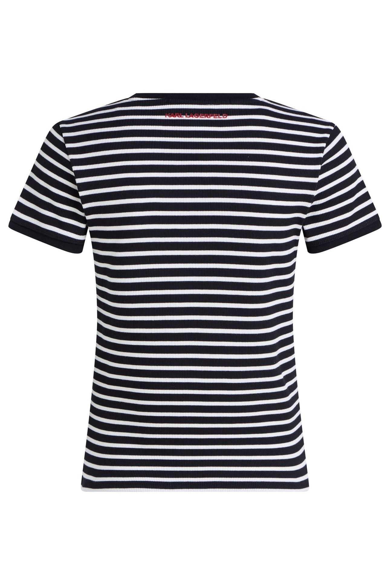 IKON PATCH STRIPED RIB TSHIRT BLACK-CANNOLI CREAM 6