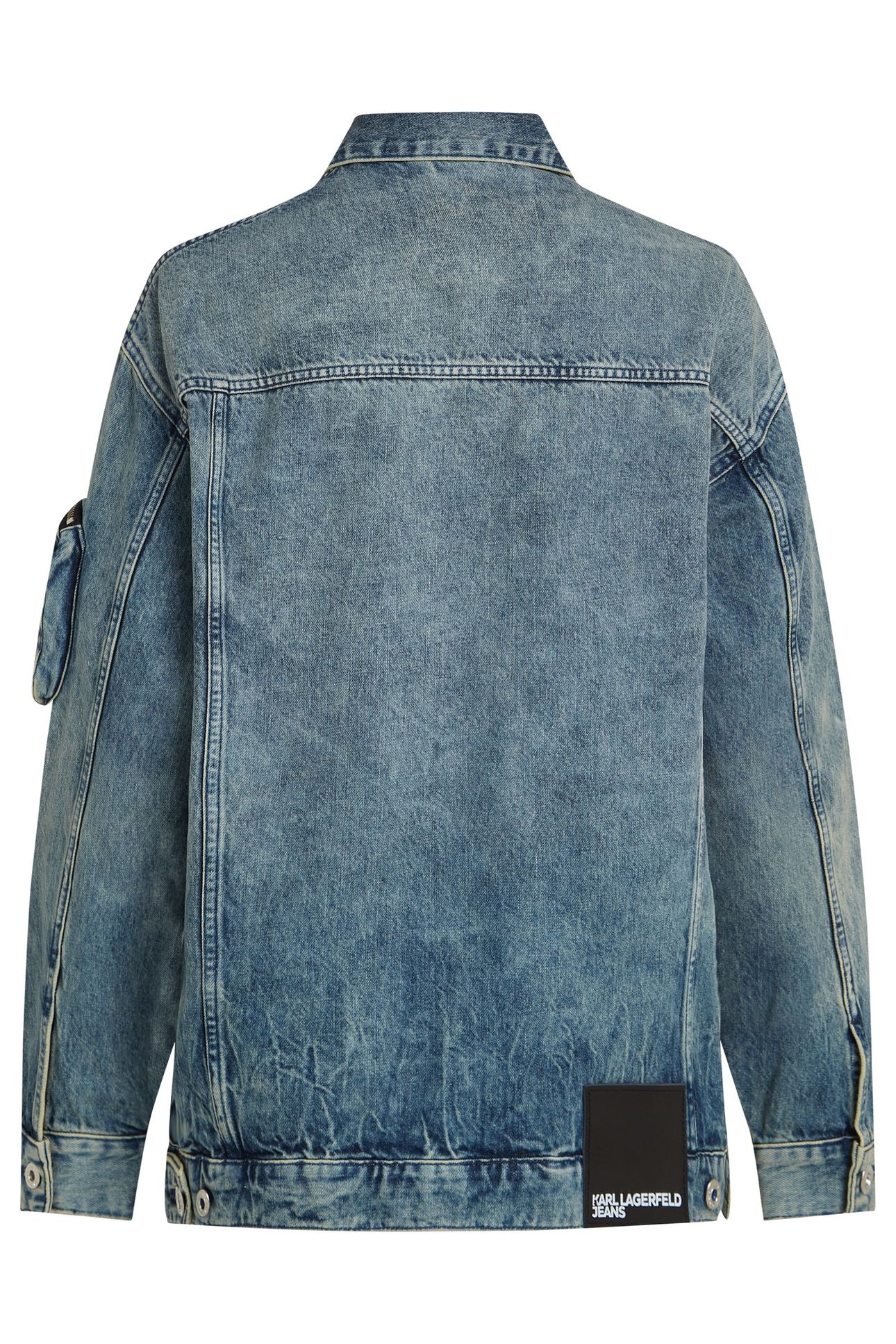 KLJ UTILITY DENIM JACKET TINTED VISUAL WASHED BLUE 4