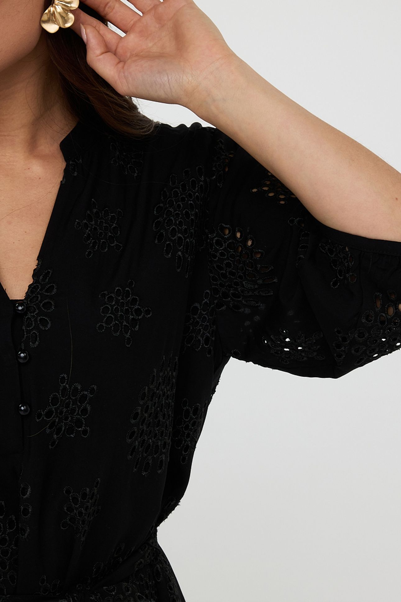 DRESS ALLOVER EMBROIDERY BLACK 6