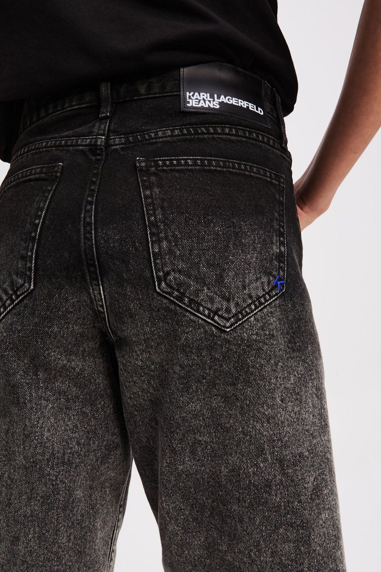 OMBRE DENIM SHORT WASHED BLACK OMBRE 3