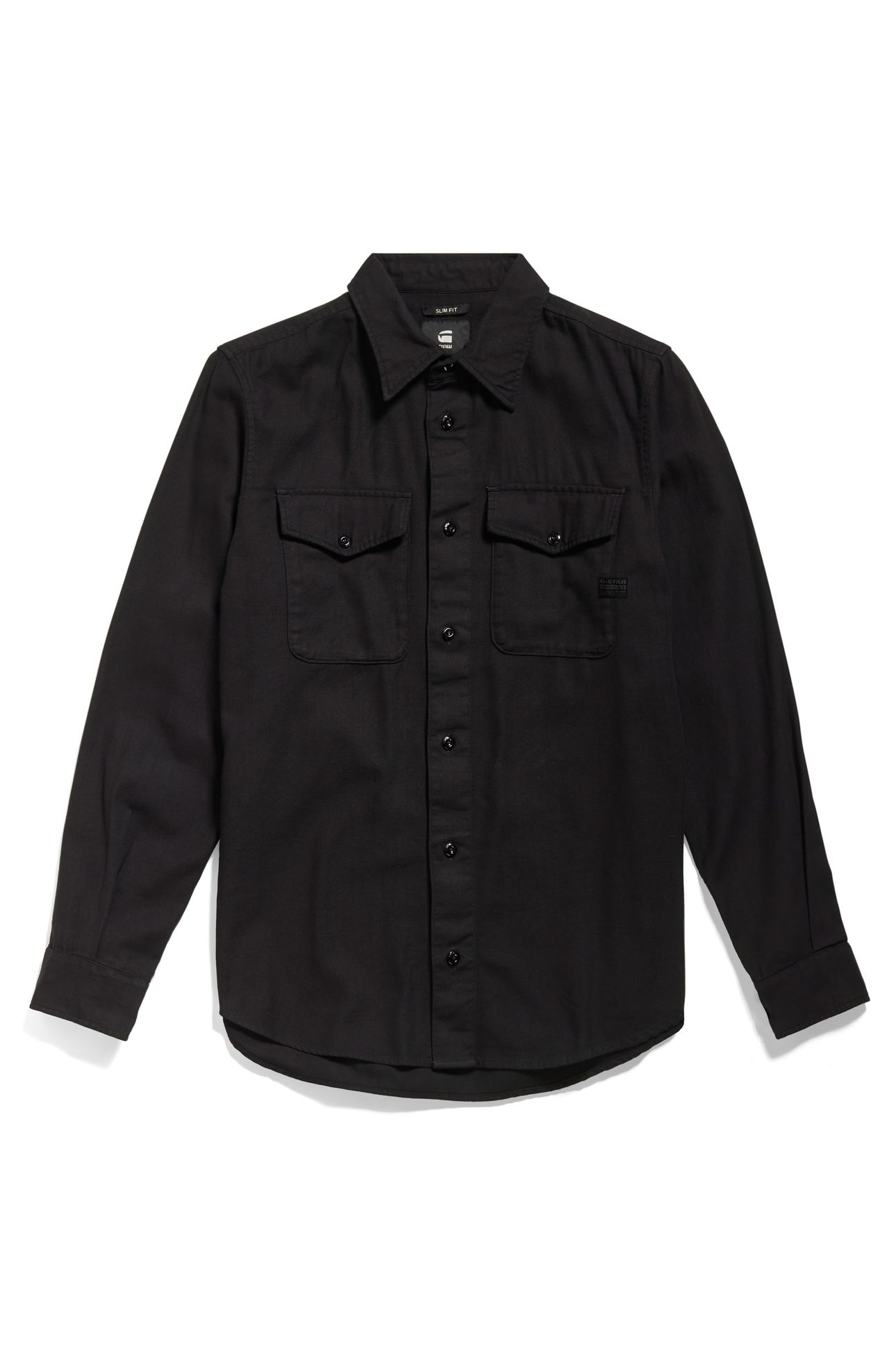 MARINE SLIM SHIRT BLACK 4