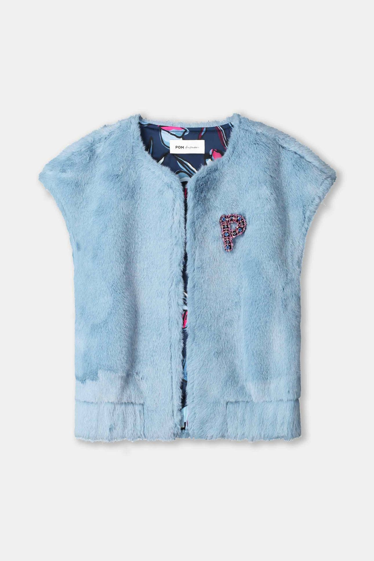 GILET - FUR MISTY BLUE 5