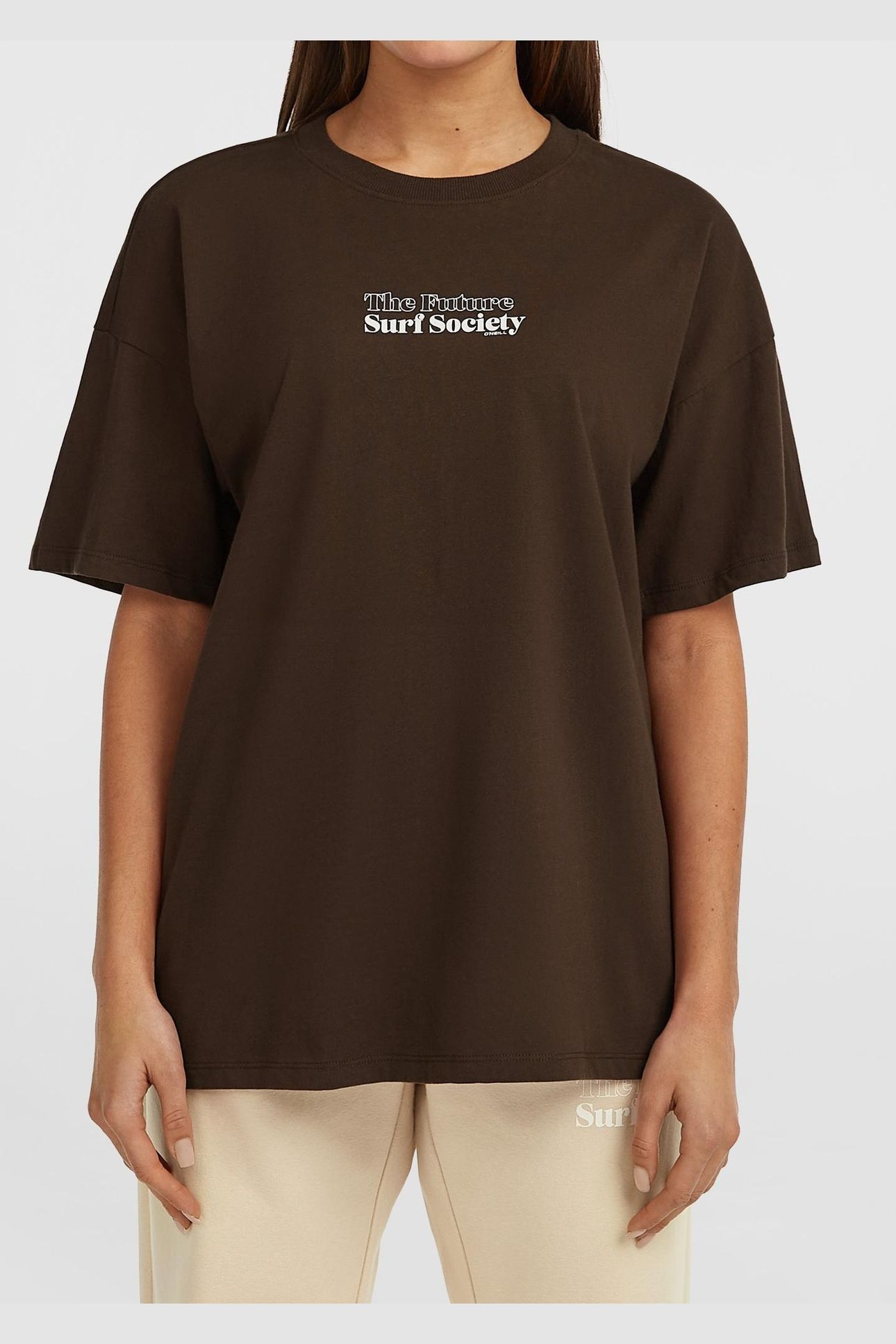 THE FUTURE SURF SOCIETY T-SHIRT COFFEE BEAN 1