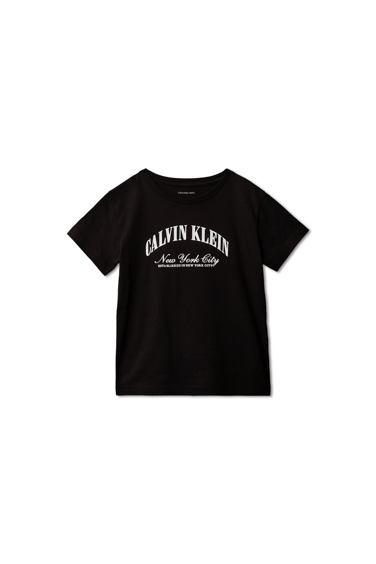 GIRLS CK COLLEGIATE SS T-SHIRT BLACK 4