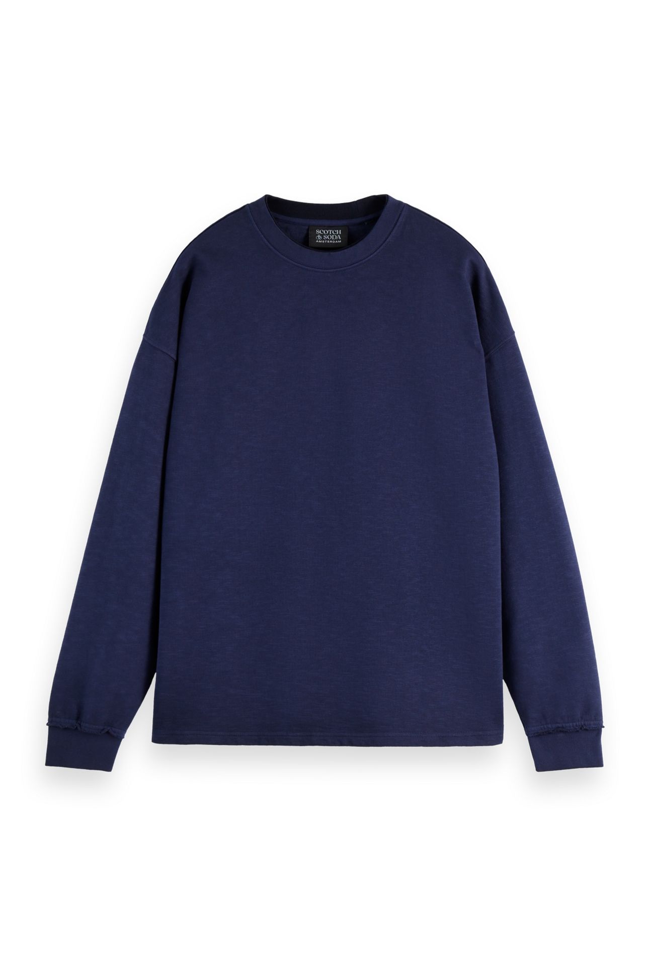 3 CROSSES GARMENT-DYED SWEATSHIRT PEACOAT 1