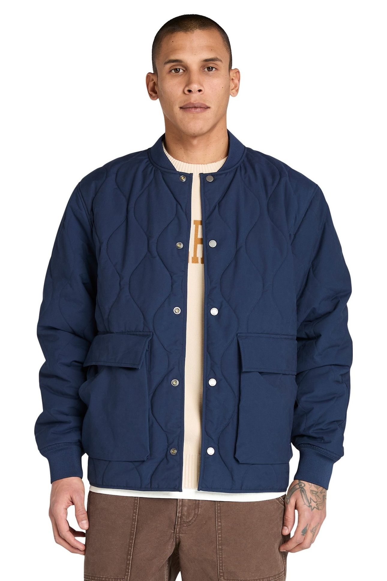 QUILTED JACKET NAVY 1