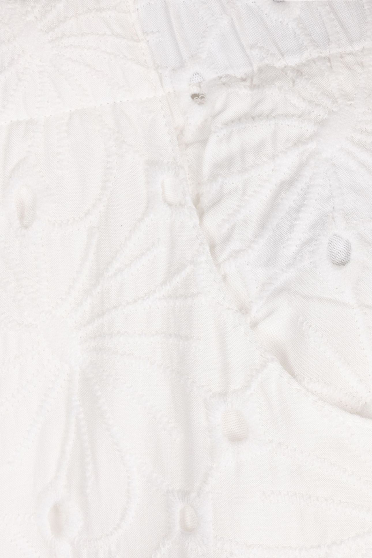 TROUSERS EMBROIDERY FLOWER OFF WHITE 6