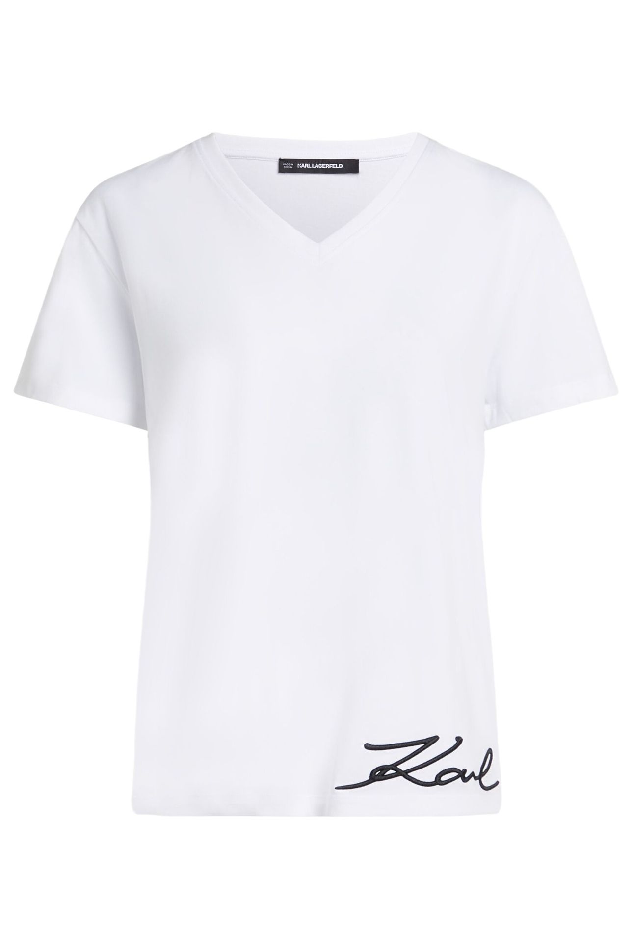 SIGNATURE EDGE V-NECK T-SHIRT WHITE 1