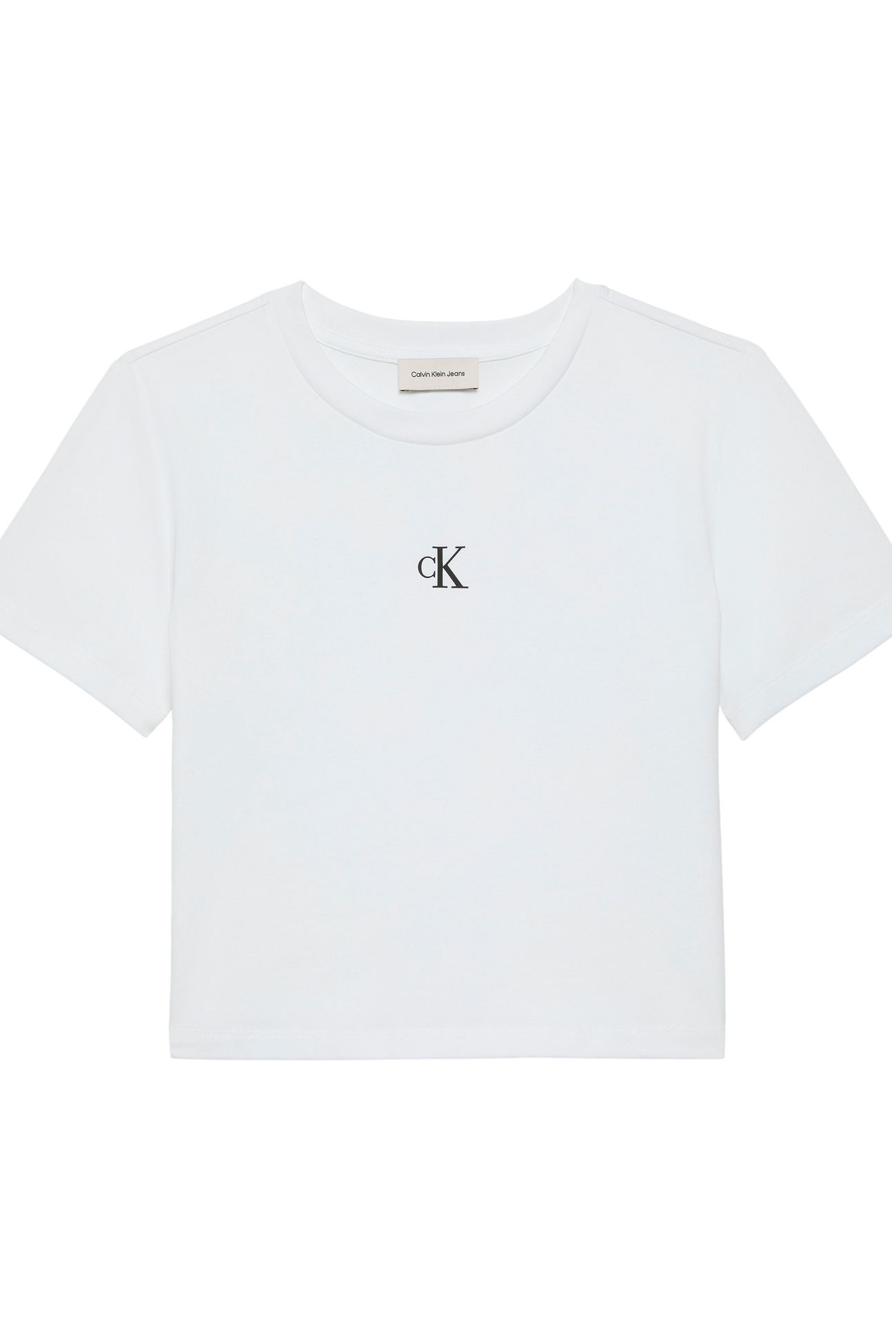 SS LOGO CROPPED TEE BRIGHT WHITE 4