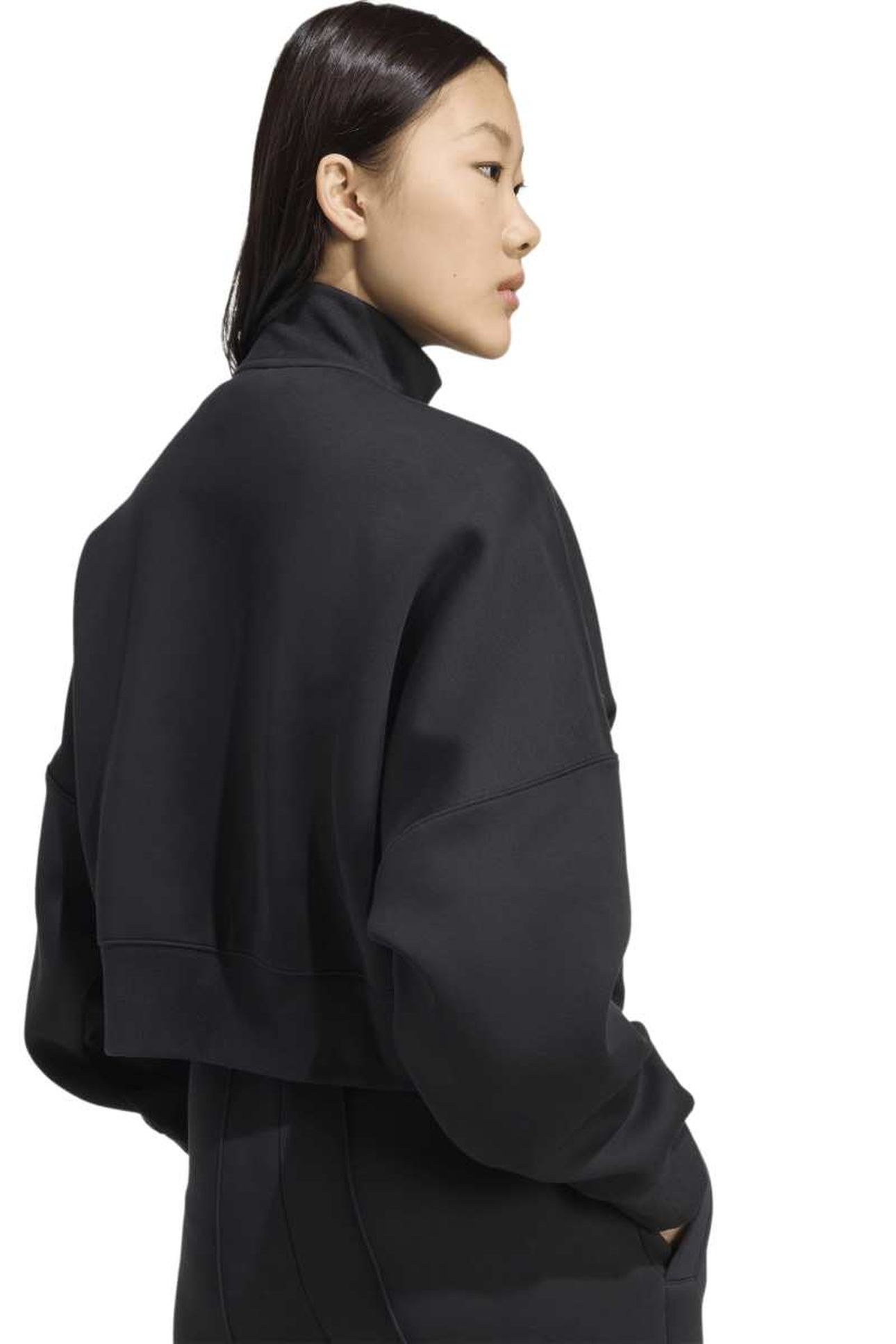 ORIGINALS OFF PLACED 3 STRIPES ZIP UP BLACK 4