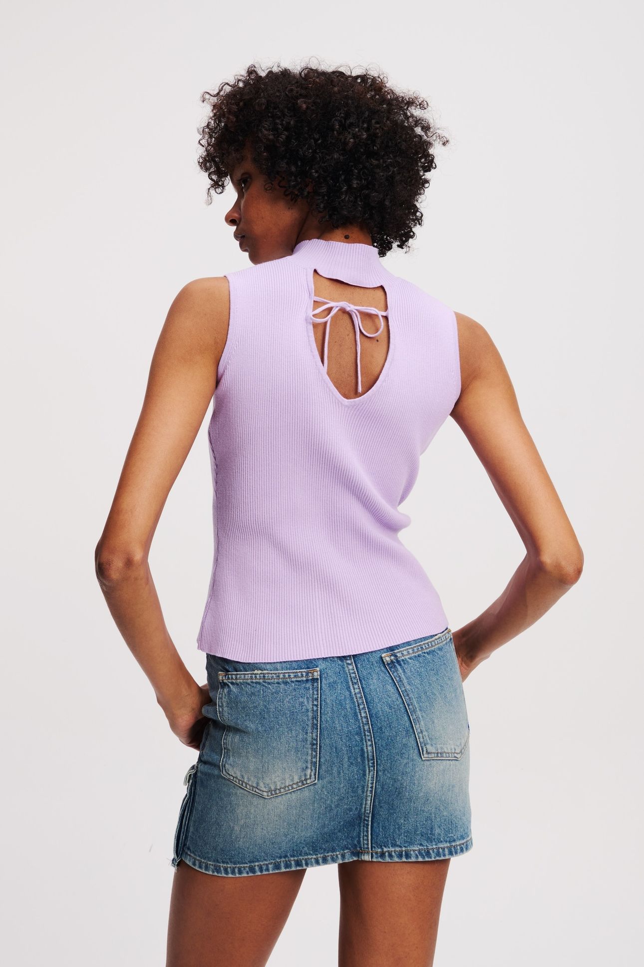 KLJ KNITTED TOP LAVENDULA 2