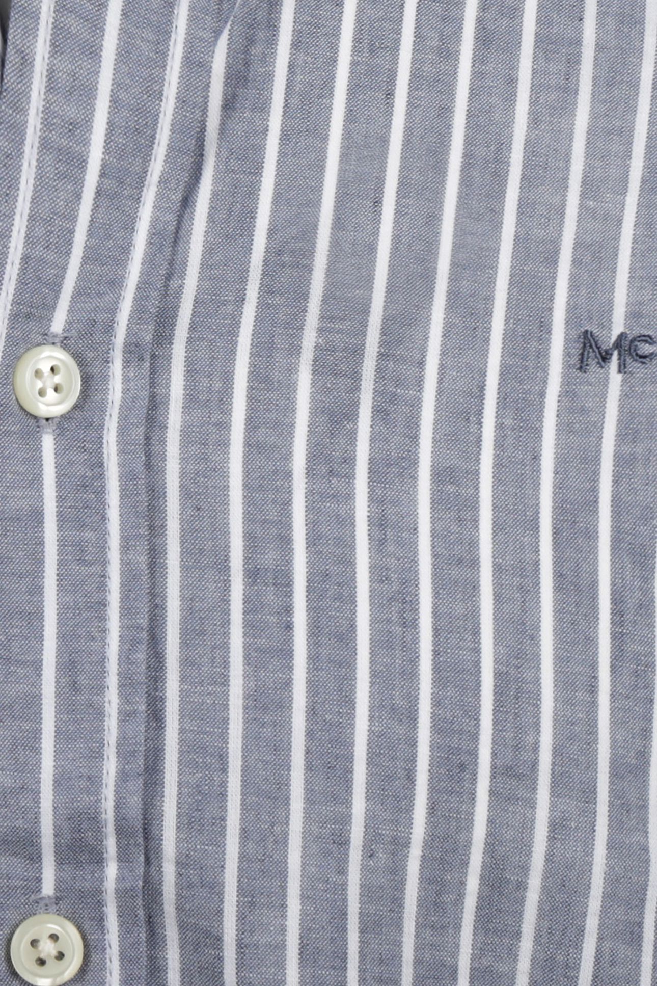 COTTON/LINNEN STRIPE SHIRTS INDIGO 4