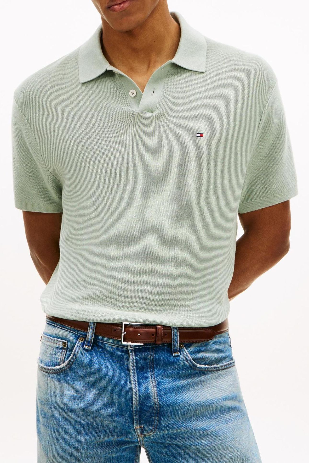 COOL TOUCH STRUCTURE SWEATER MINTY GREY 2