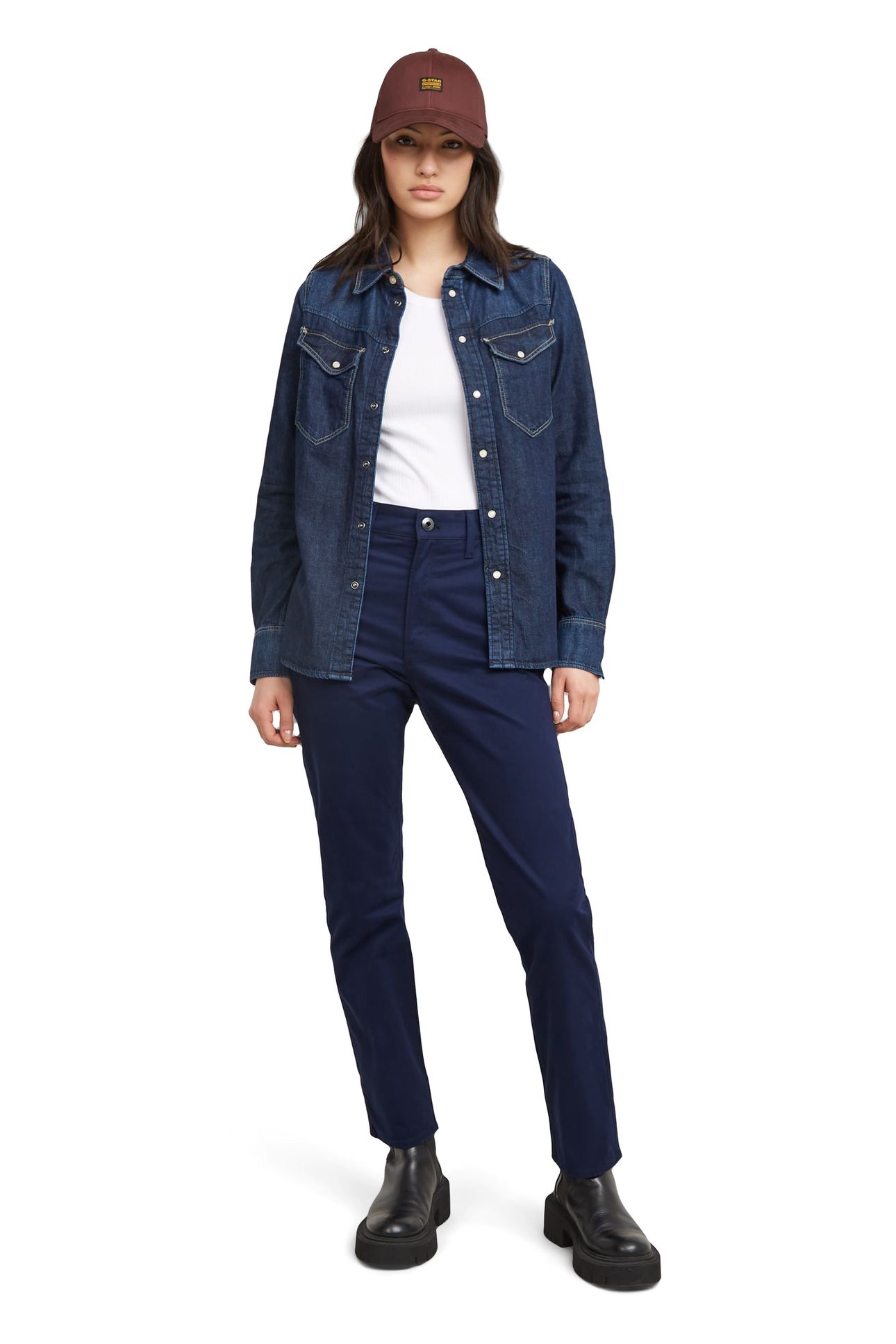 SLIM CHINO BLUE 1