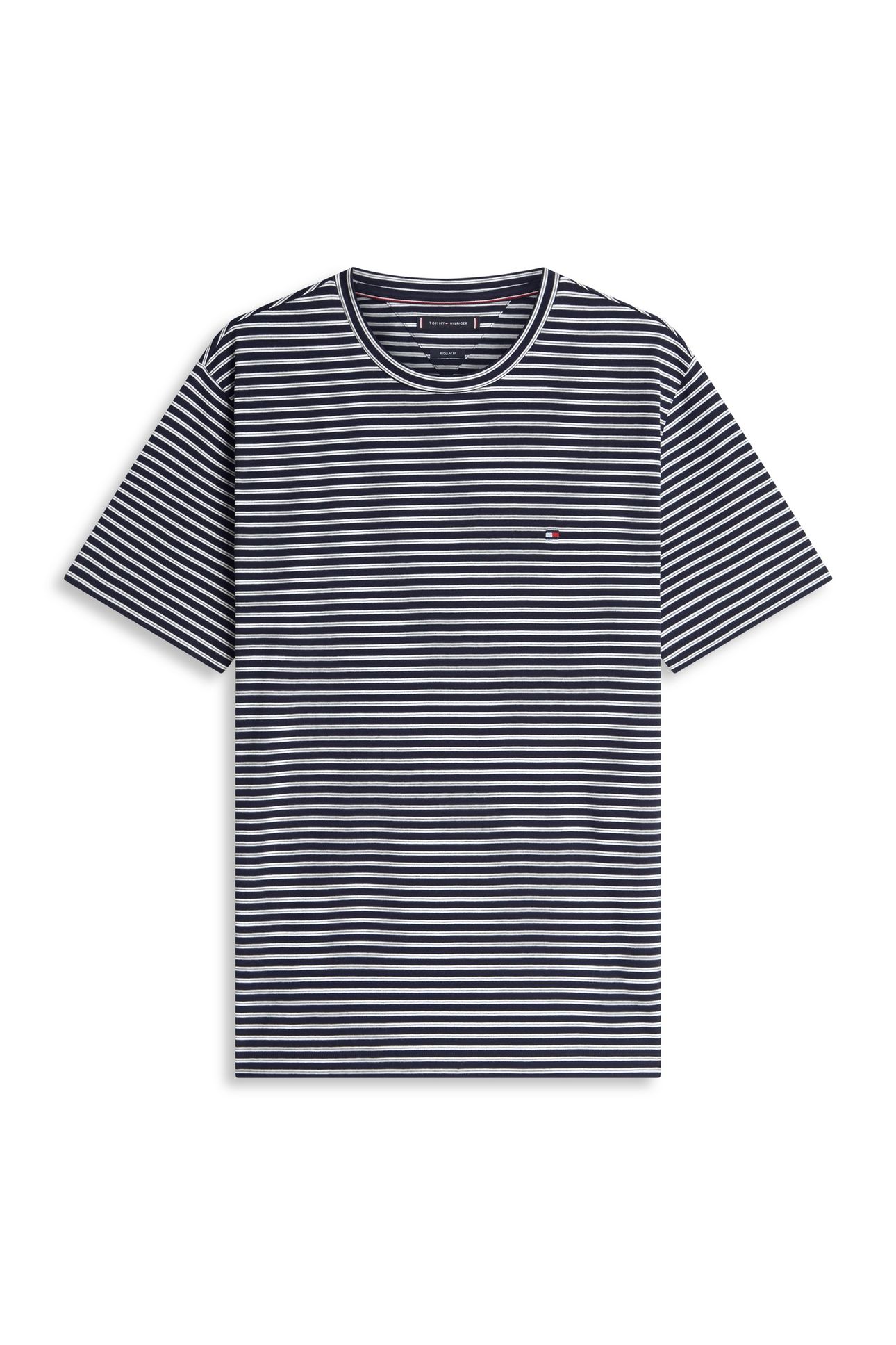 ESSENTIAL SEASONAL REGULAR FIT T-SHIRT DESERT SKY/ECRU STRIP 4